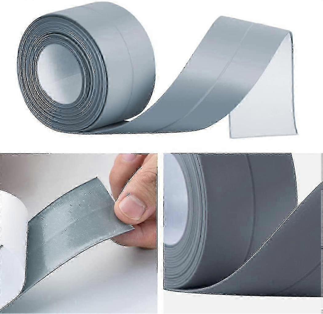Flexible skirting end strip 22mm 6m kitchen bathroom self-adhesive sealing joint