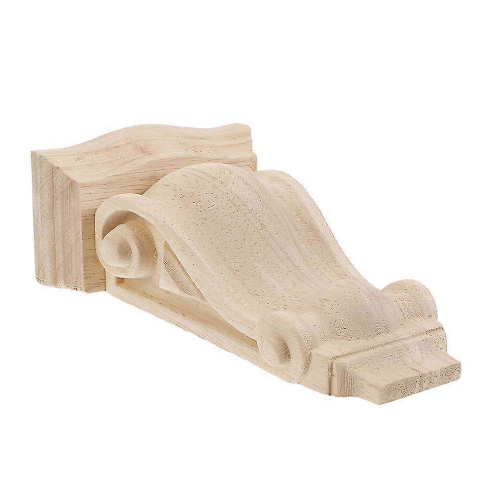 Vintage Wall Shelf Bracket Trim Wooden Corbels for Shelves Elegant Design Home Decor 22.00X12.00X8.00CM Khaki 1Pcs