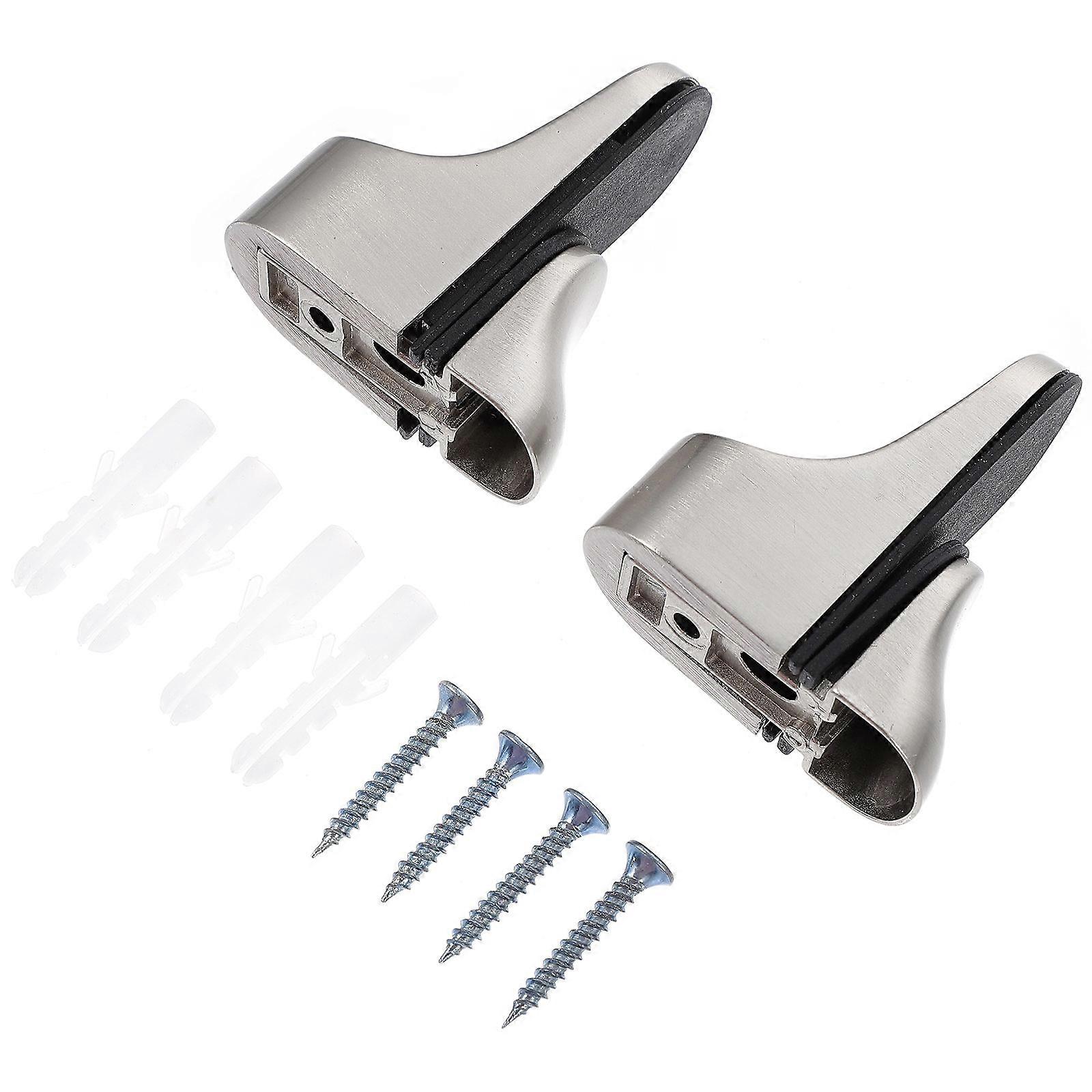 Adjustable Glass Clamp Shelf Brackets Durable Furniture Fixing Clips for Easy Installation, Strong Load Bearing Support for Wet or Dry Environments