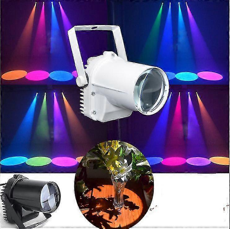 5W RGB Pinspot Stage Light for Mirror Ball, Suitable for Use in Parties and Events, White Stage Lighting Effect, Ideal for Various Occasions