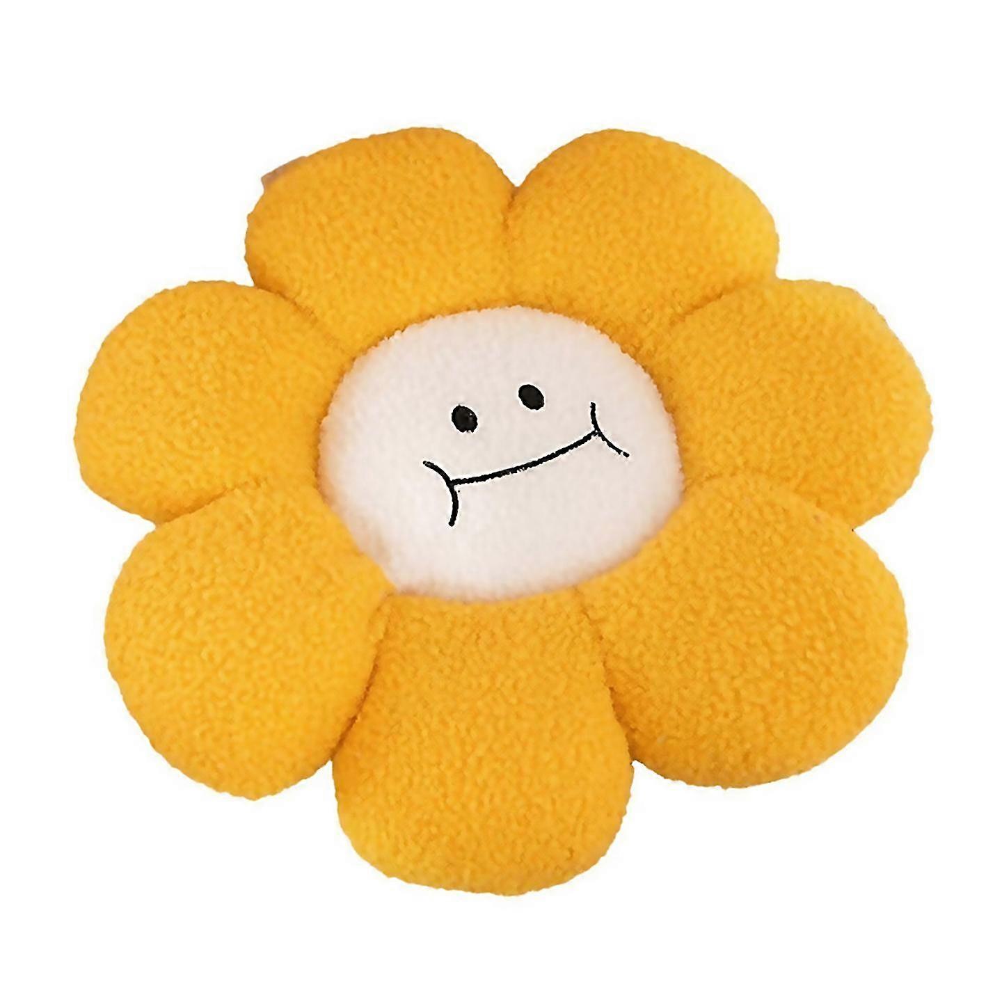 For Sunflower Decorative Cushion Compatible For Sofa, Soft Plush Back Cushion B Yel