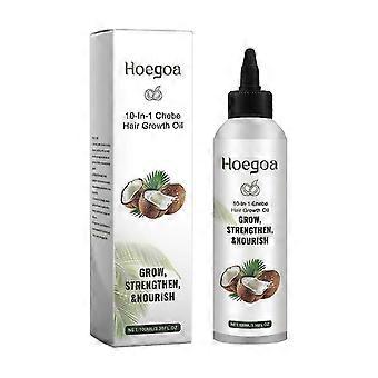 Hoegoa Kokosnoot Haarolie Voedt Droog Kroeshaar Zacht Glans Haarverzorging Essence Plant Essence