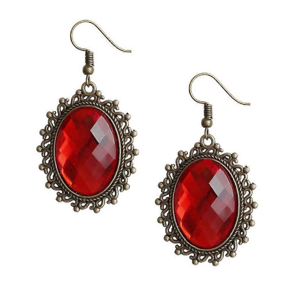 Chunky Prism Earrings Retro Style Daily Life Alloy Material 1Pair