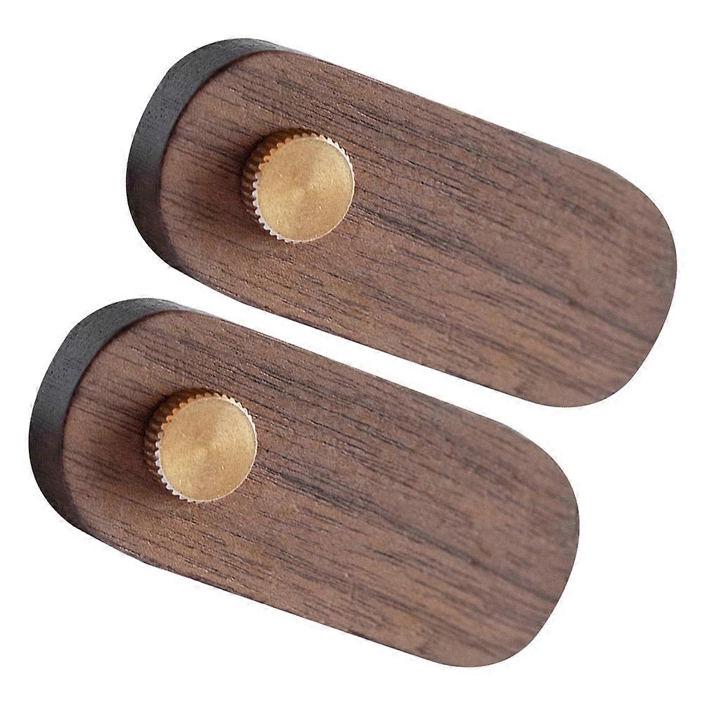 Retail Display Price Tag Stands Wood Price Tag Bases for Bakeries Handwrite Prices 2.6×1.3×1.2in 2Pcs