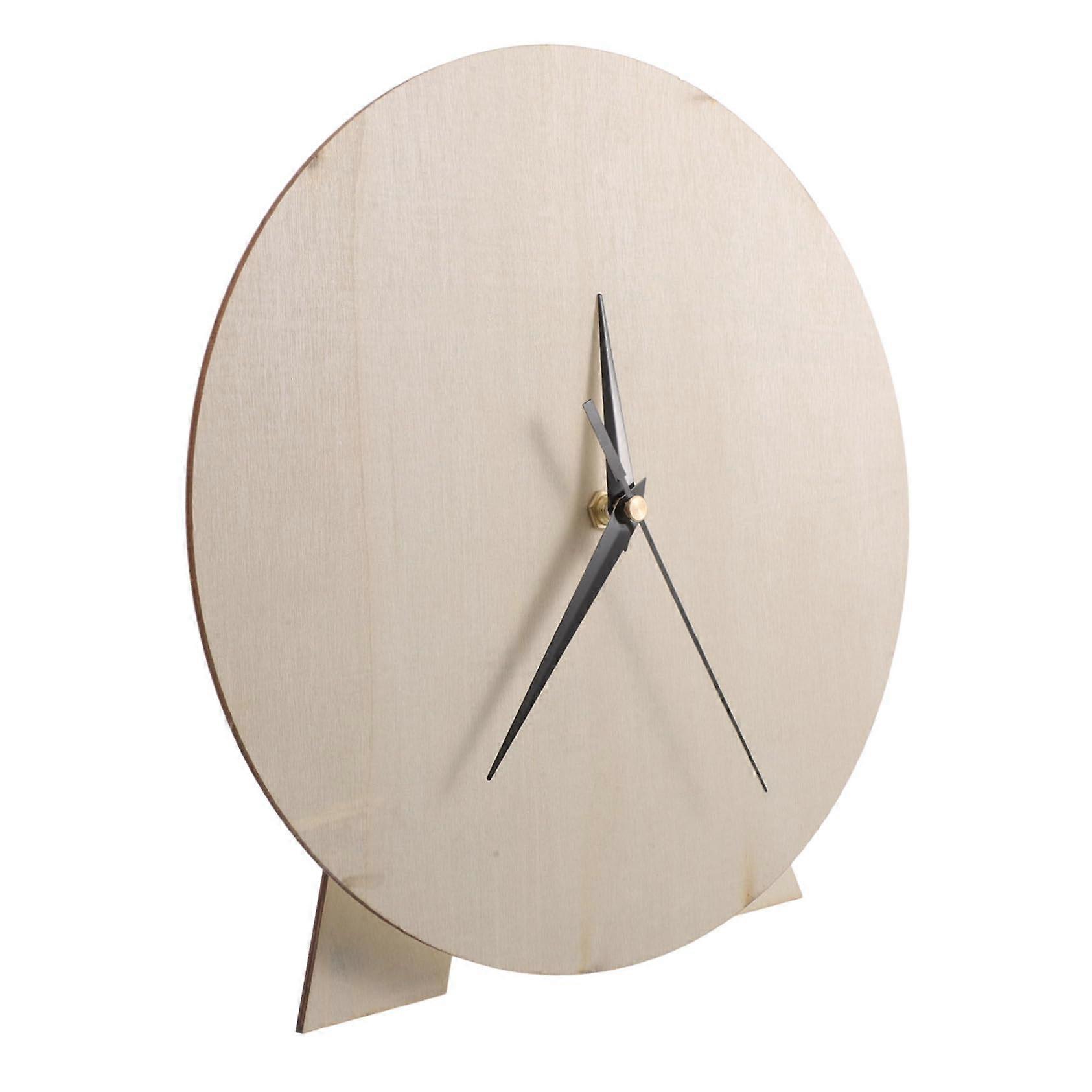 Blank Clock Dial For Wall Clocks, Diy Clock Face Kit, Beige Wooden Dial Plate, Unpainted Clock Face For Diy Projects