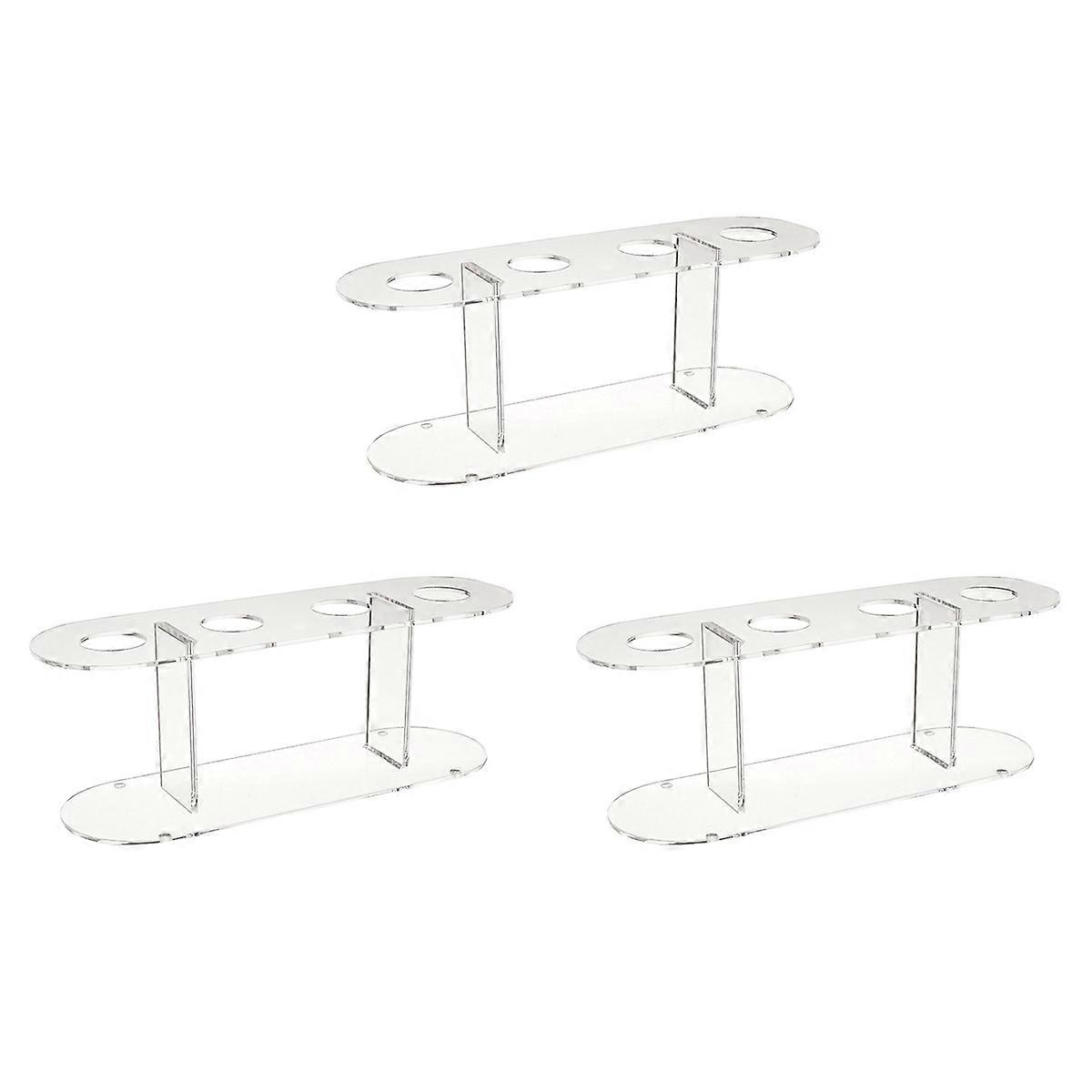 1pcs Acrylic 4-Hole Double layer Ice Cream Cone Stand