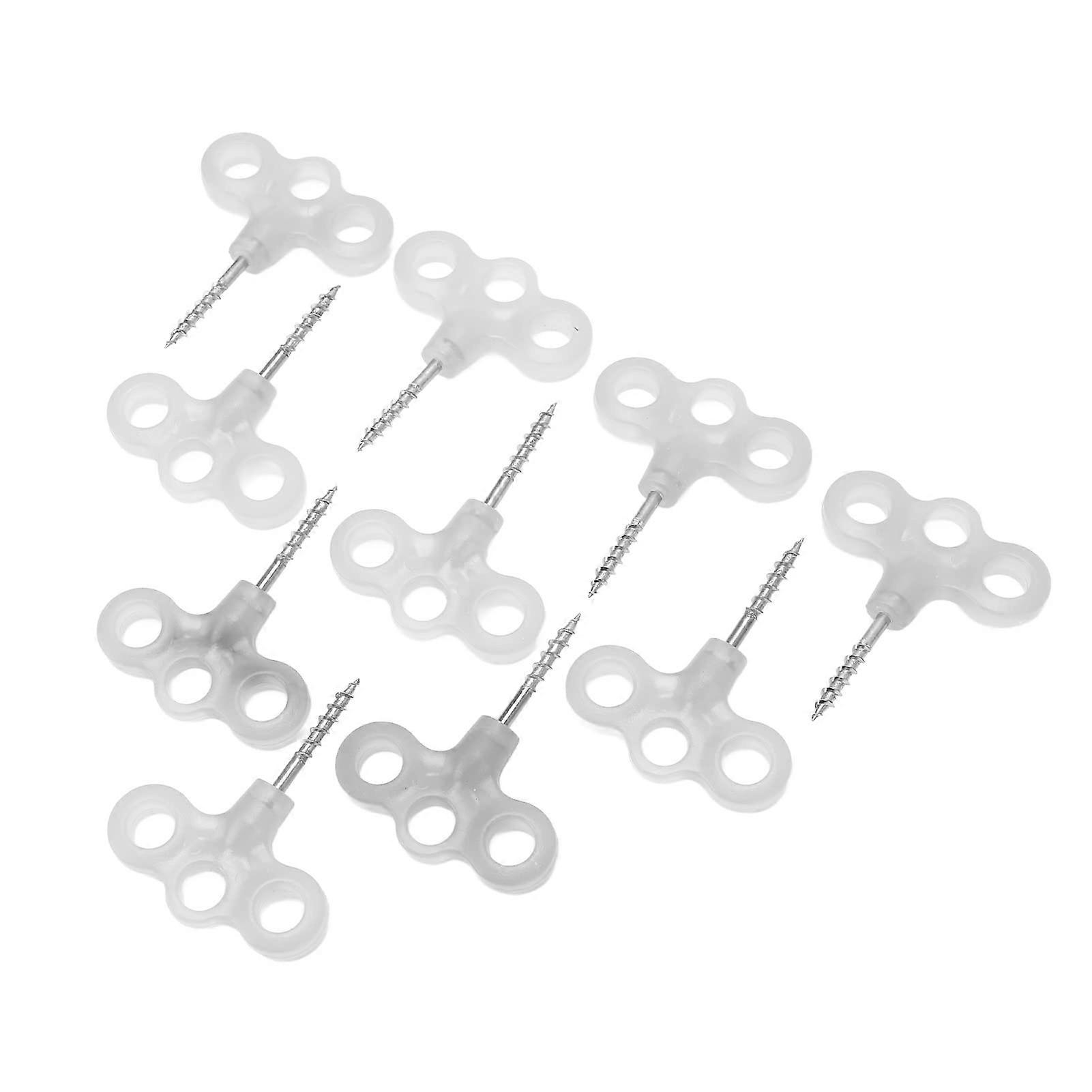 Luminous Camping Tent Pins Set Spiral Garden Ground Anchor Stakes for Night Use ABS Material