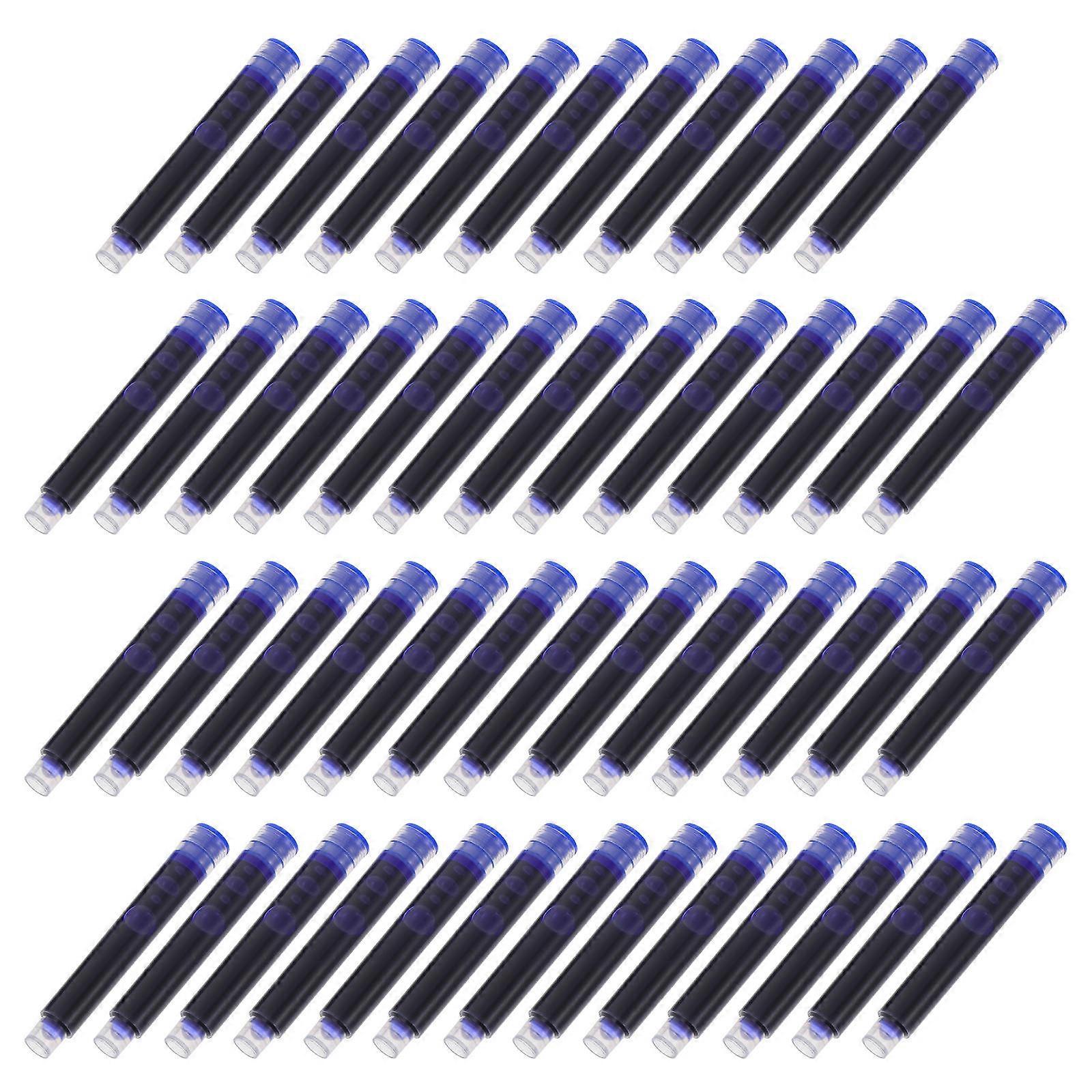 Ink Pen Refills Fountain Pen Ink Sac Cylindrical Simple Design For Writing Stationery 100Pcs