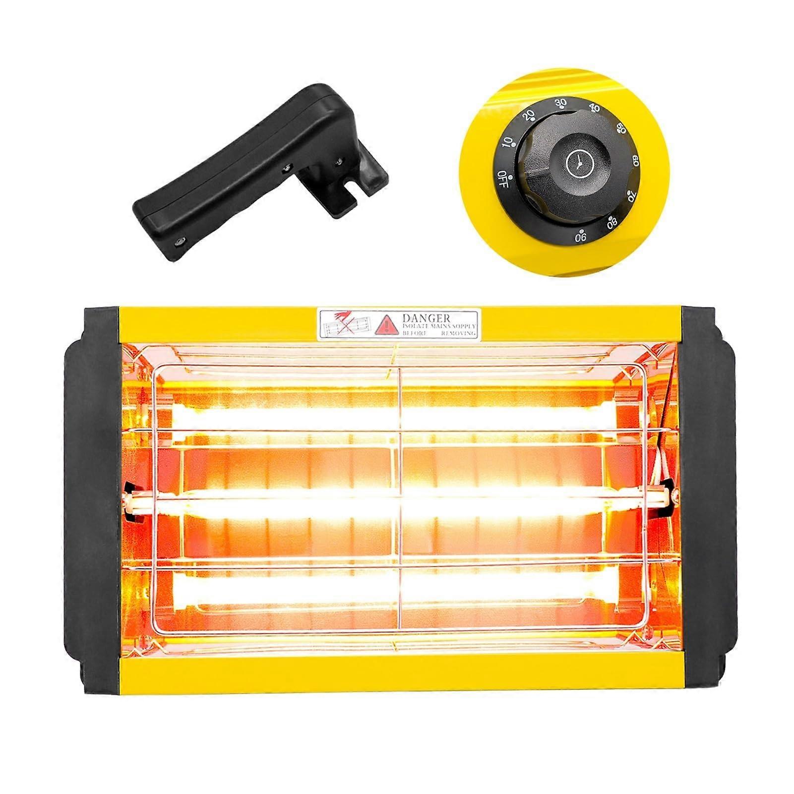 Infrared Paint Curing Lamp For Auto Body Repair 2000W Short-Wave IR Lamp, Spray Booth Drying DT-SC-001-Y Color