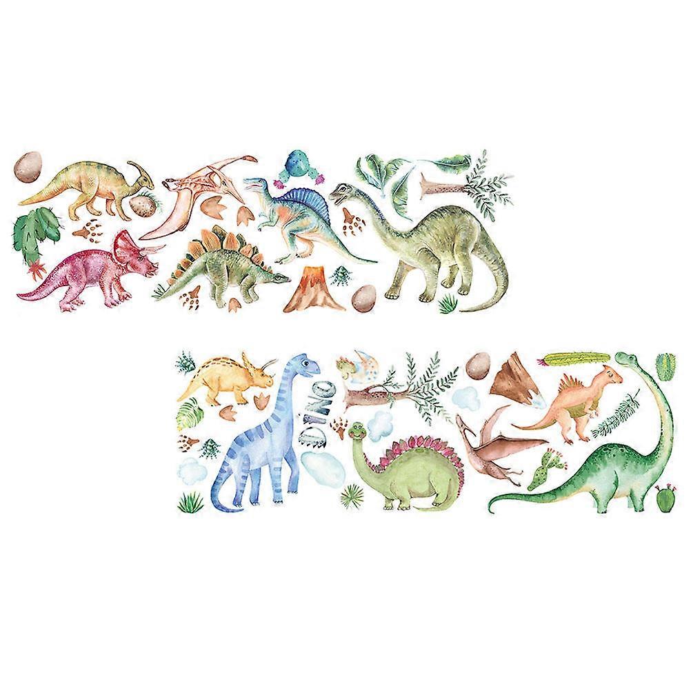 Dinosaur Decor Modern Dinosaur Shape Multi-Colored 90X30CM PVC 2Pcs