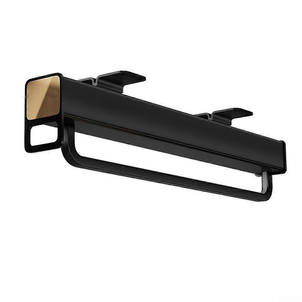 Smoothtelescoping clothes hanger, sturdy design, for storing multiple jeans, Black, 30 cm