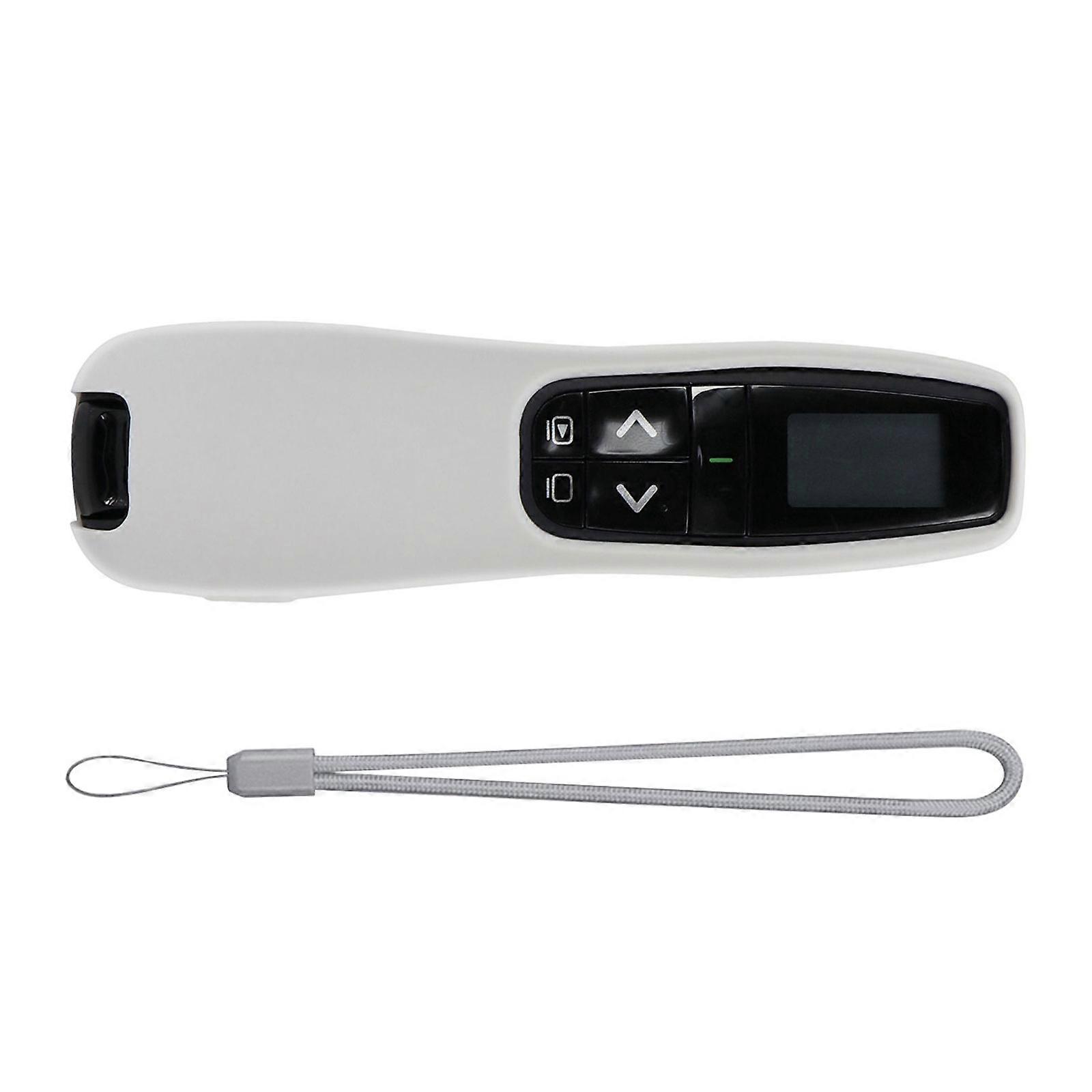 Dustproof Silicone Skin for Presenter R800 Clickers Tool AntiImpact Soft Case Ergonomic Portable Carrying White