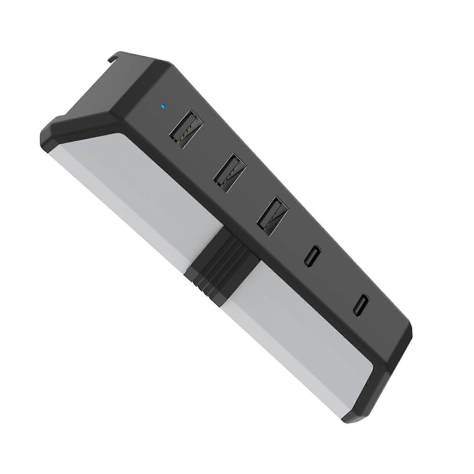 5 in 1 USB Splitter Expander USB Type C Adapter Exclusively For 5pro Console Expansion Adapter Multicolor