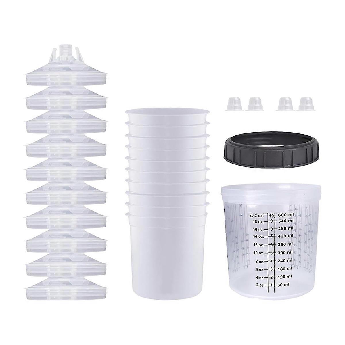 حاويات خلط الطلاء بطانات كأس بخاخ الطلاء 160 مل