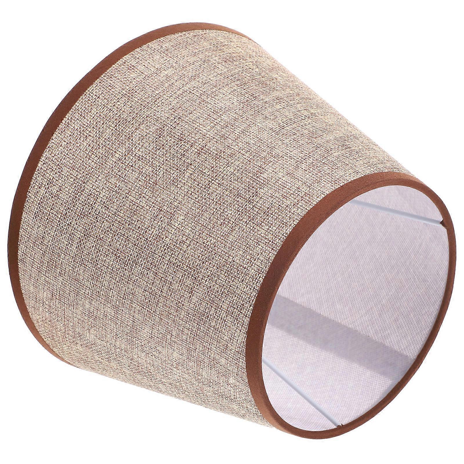 Modern Cloth Lampshade in Coffee Color for Home Decor Soften Lights and Add Style 12.5 Inches