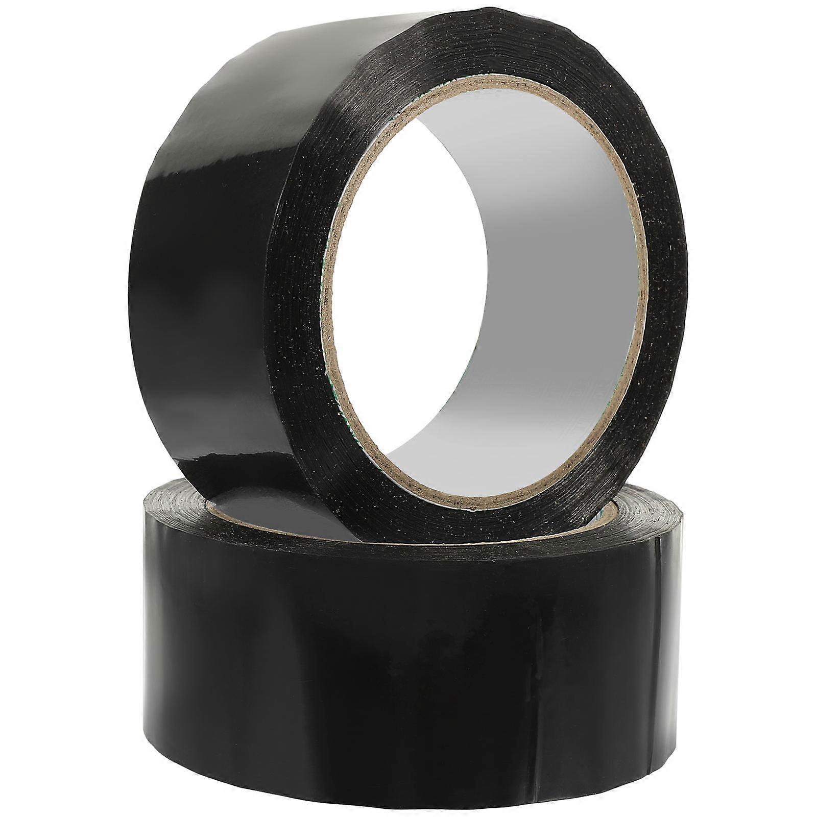 Moving Tape for Boxes Secure Adhesive Tape Household Use High Tack Adhesive Black BOPP 2 Rolls
