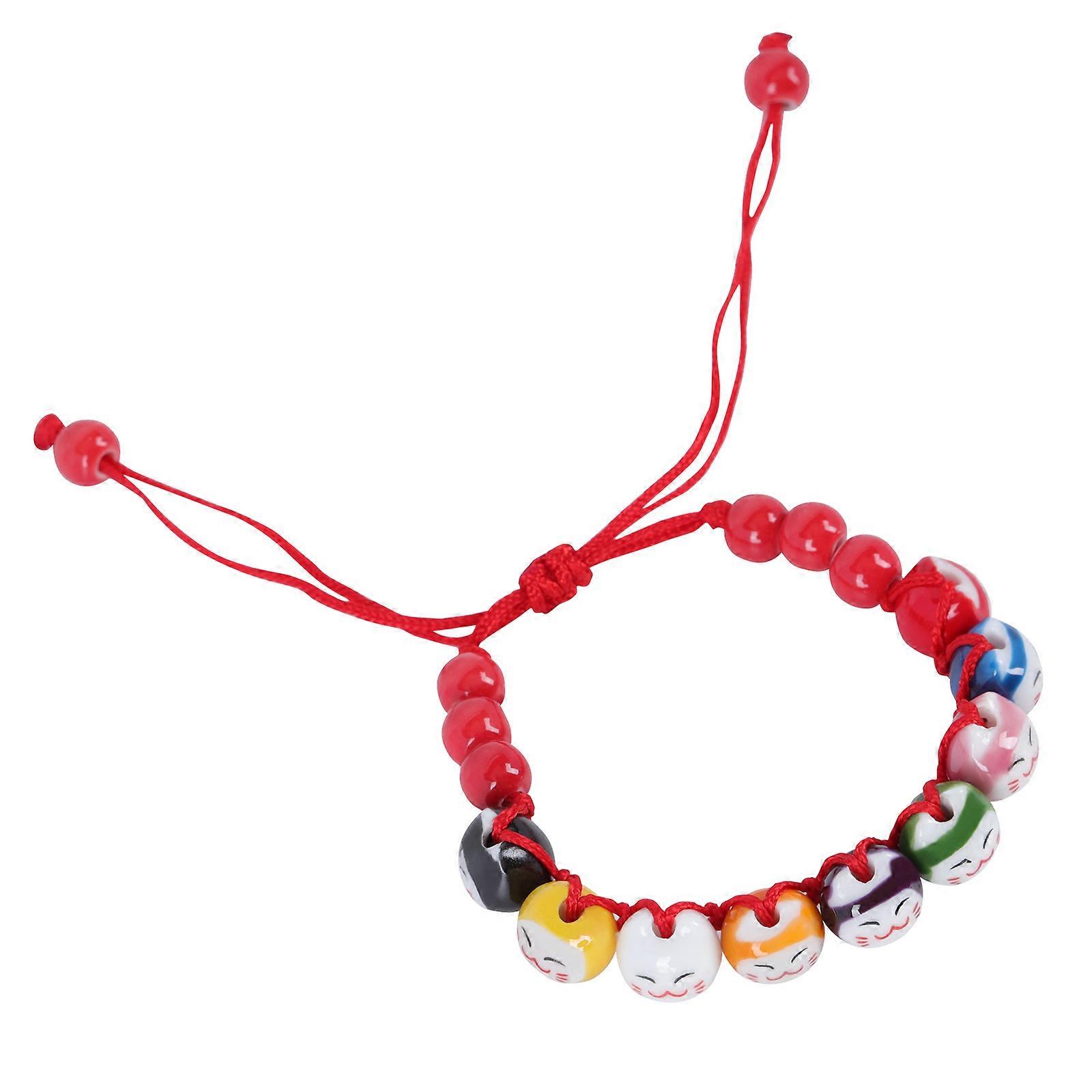 Here's a polished and professional product description for your **Colorful Handmade Cat Bracelet**:

   

**1pc Colorful Handmade Cat Bracelet –