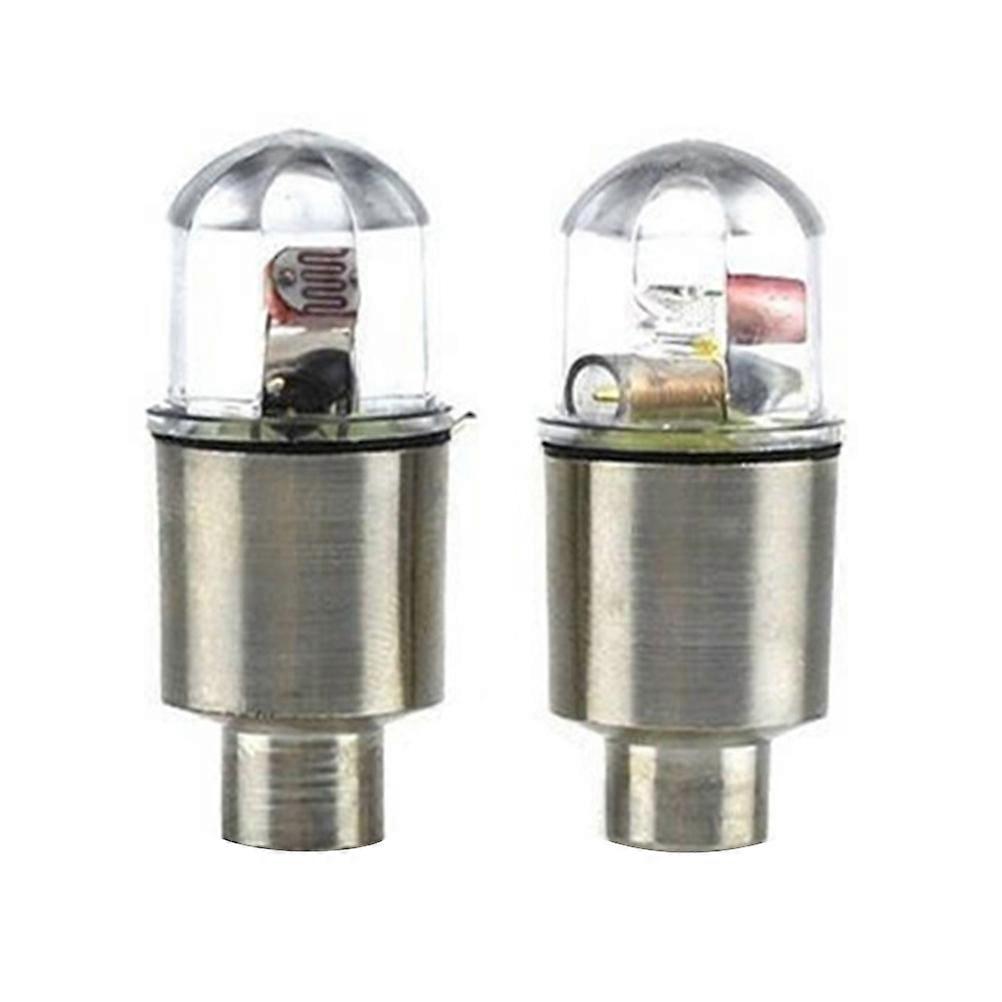 Bike LED Wheel Lights for Increased Nighttime Visibility and Safety Silver Alloy Electronic Components, 5pcs