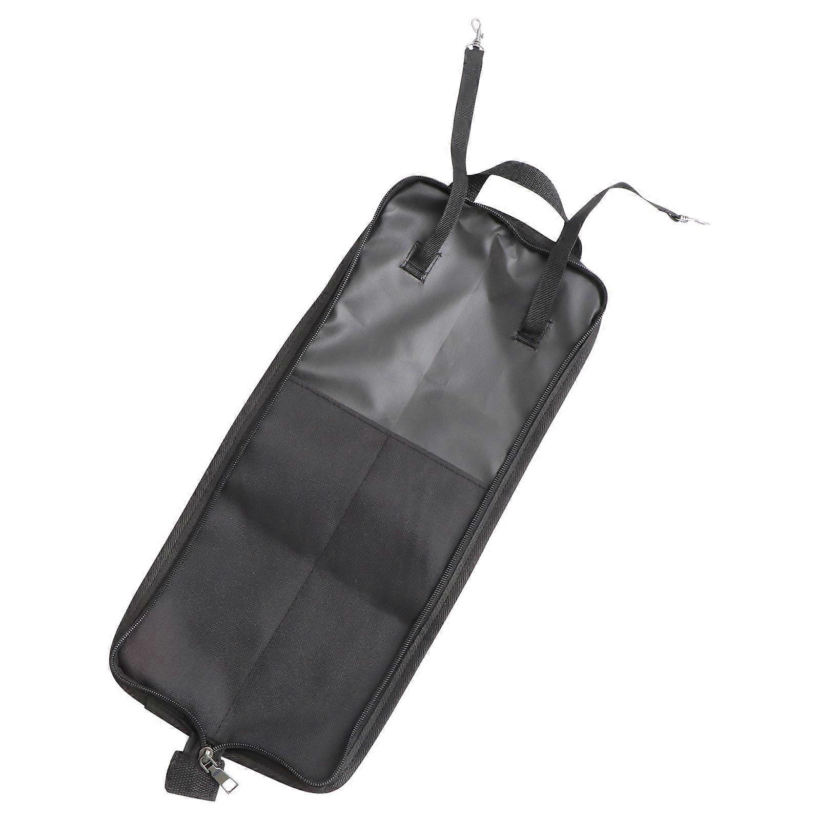 Percussion Stick Bag Curve Design Storage Case Waterproof Large Volume For Musicians Random Color Strap 1Set