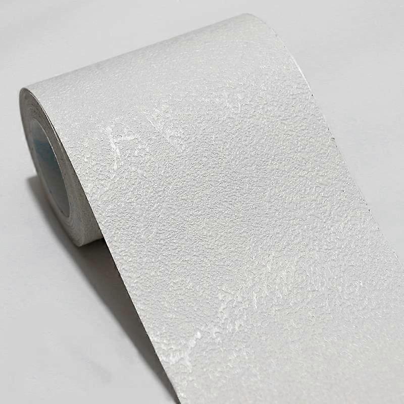 Wallpaper Border Self-Adhesive Vinyl Skirting Board 15cm x 500cm White Algae Mud Decorative Border for Kitchen and Bathroom
