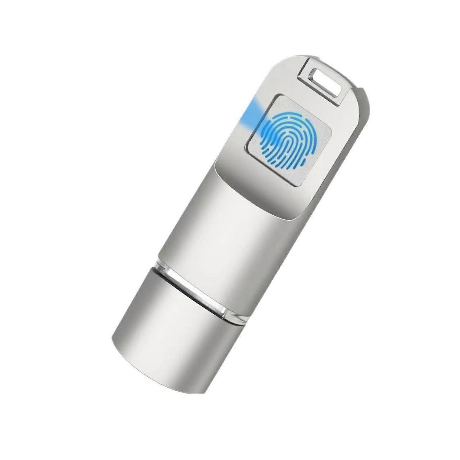 Parmak İzi Özellikli C Tipi Flash Bellek 16/32/64/128/256 GB Doğru Kimlik Tanımlama Gizlilik Yönetimi Çok Renkli USB Parmak İzi Flash Bellek