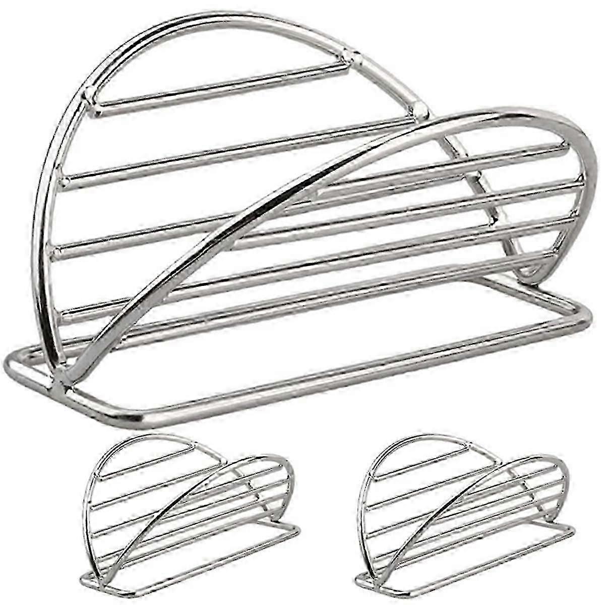 3 τεμάχια Taco Holder Stand Ανοξείδωτο ατσάλι Taco Rack Tray Taco Tray για τορτίγιες Λουκάνικα Χοτ ντογκ Μεξικάνικο
