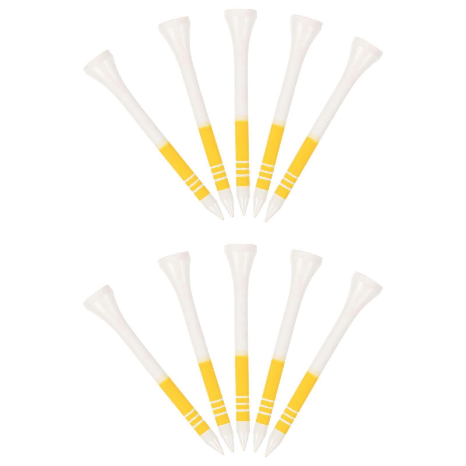 Wooden Golf Tees for Consistent Swing and Accuracy Durable and Lightweight for Easy Use 10 Pcs