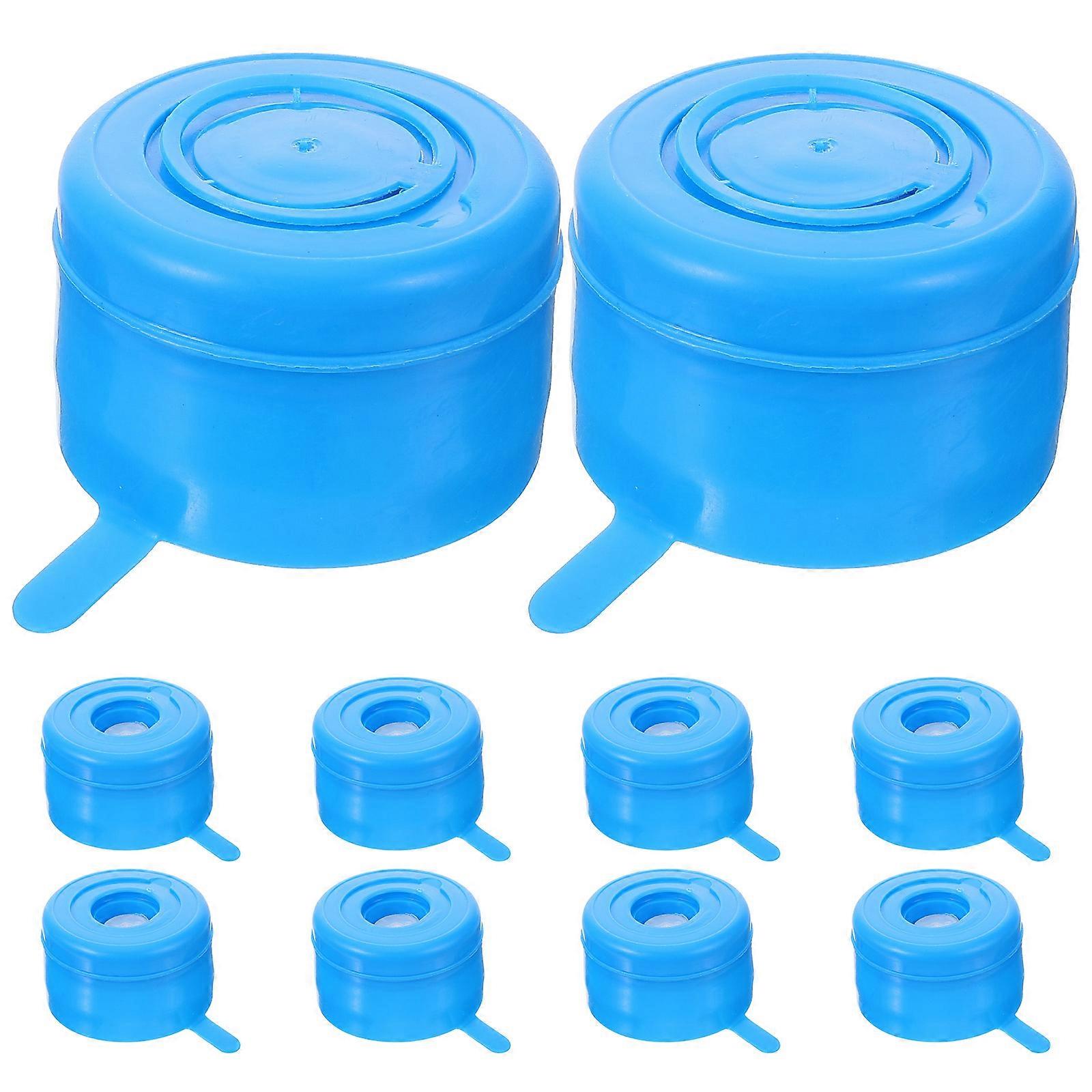 Water Jug Cap Replacement Non Spill Leak Proof Reusable Design General Users 10Pcs