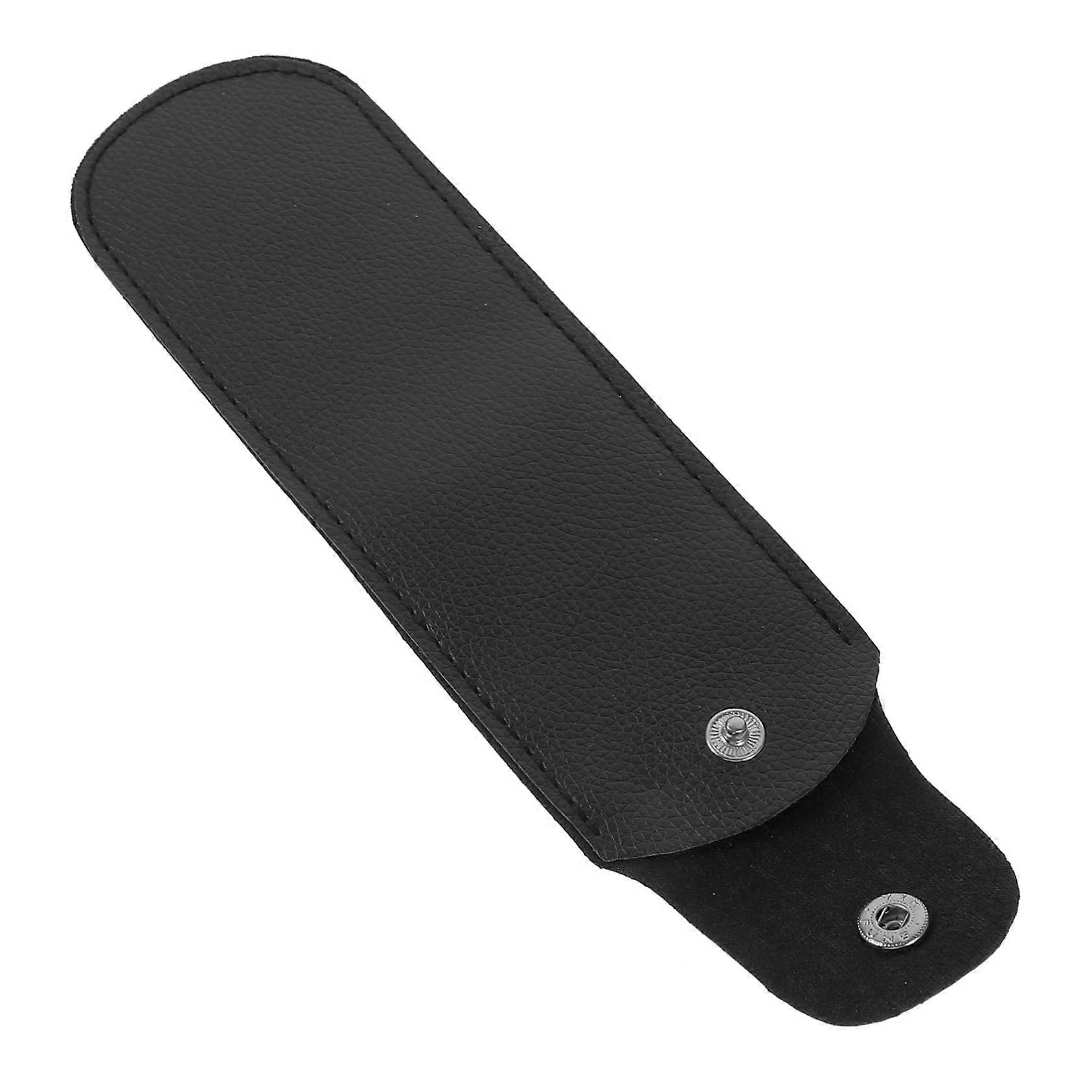 Robust Leather Harmonica Case for Portable Harmonicas, Black Storage Bag, Durable Protection for Diatonic and Chromatic Models