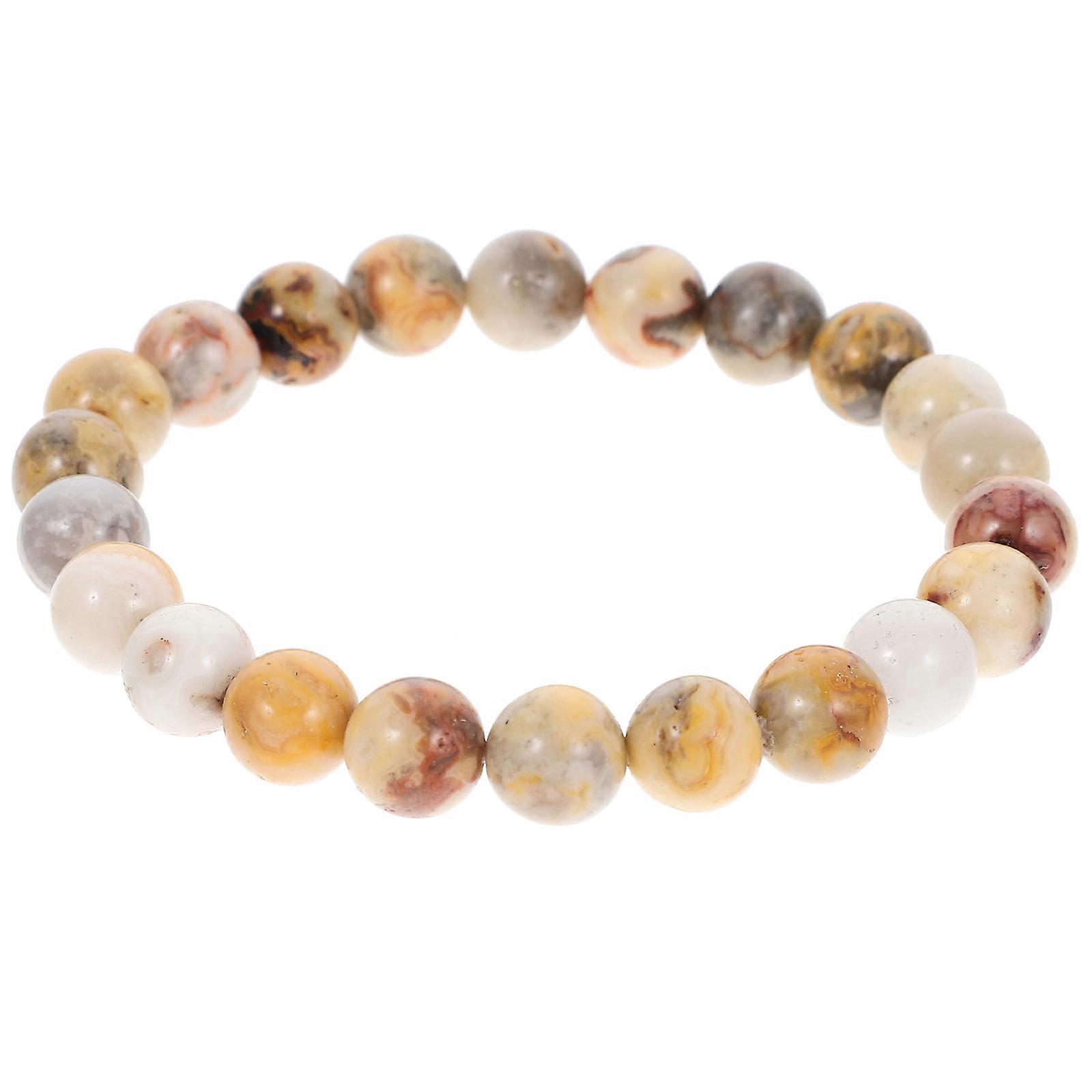 Durable Beaded Bracelet Multi Color Unisex Ideal For Birthdays Comfortable Wearing 1 Set