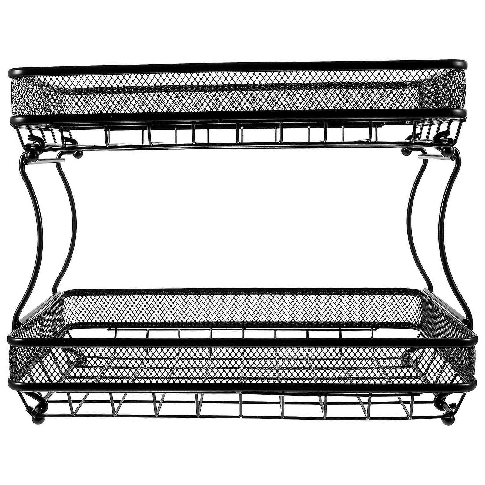 Multi-Layer Fruits Tray Fruit And Veggie Storage Kitchen Countertop Holder Organizing Air Circulation 1Set