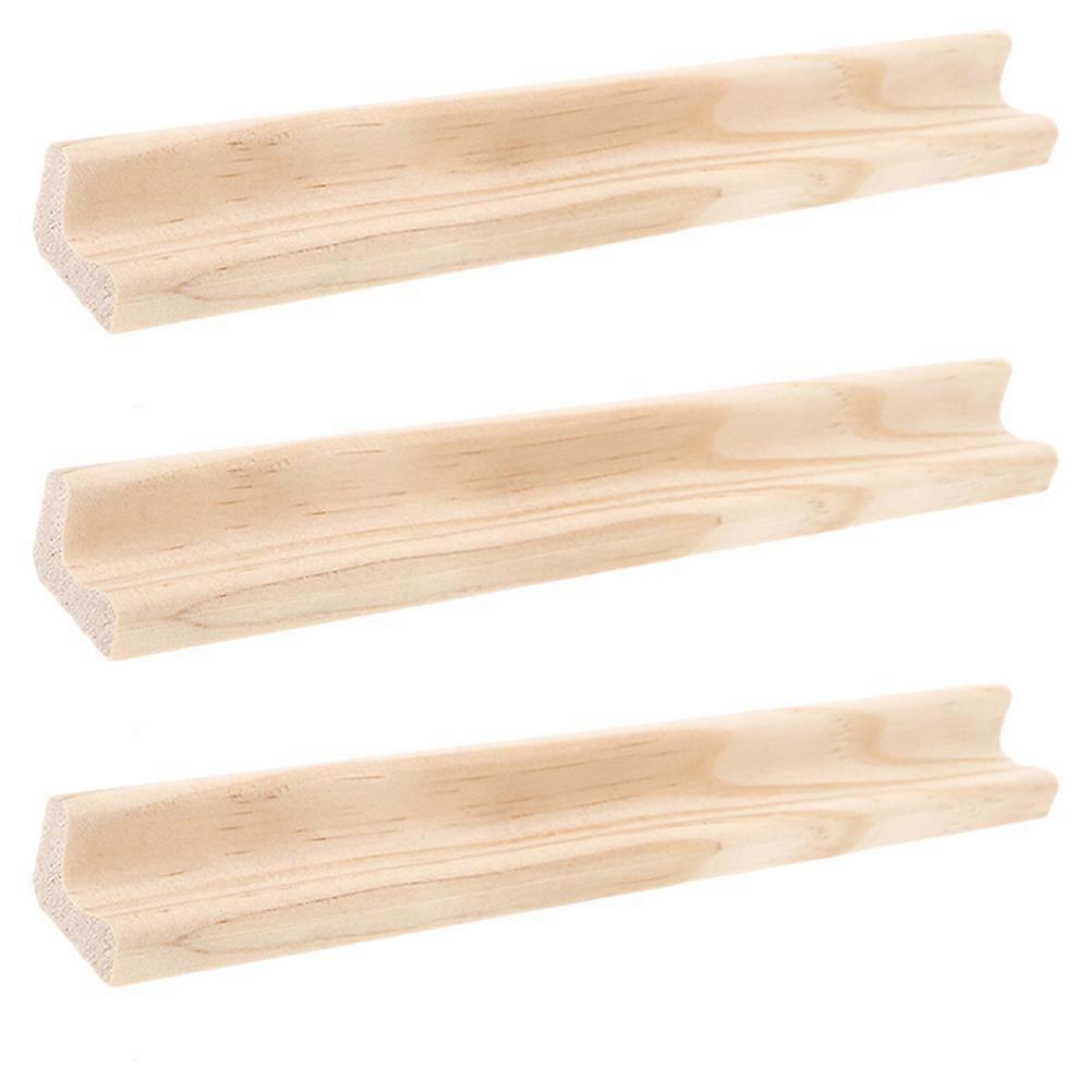 Wooden Letter Display Trays for DIY Craft and Game Storage Khaki Color Ideal for Home Decor 19 cm