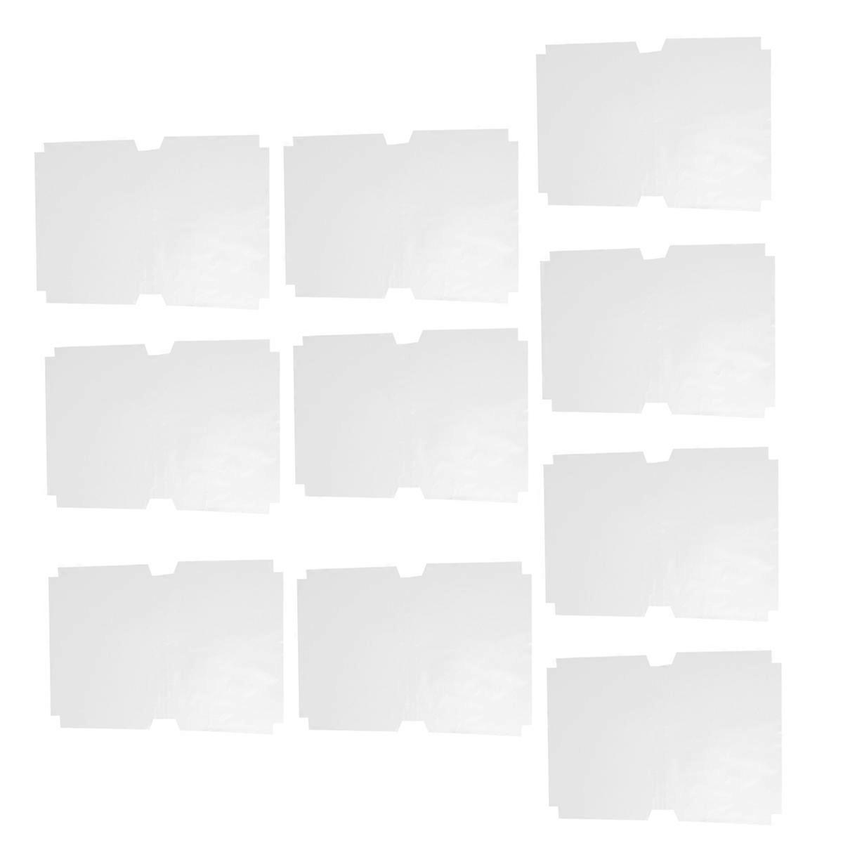 10pcs Self Adhesive Transparent Book Covers for Textbooks & Notebooks – Scratch Resistant, Protection for Students