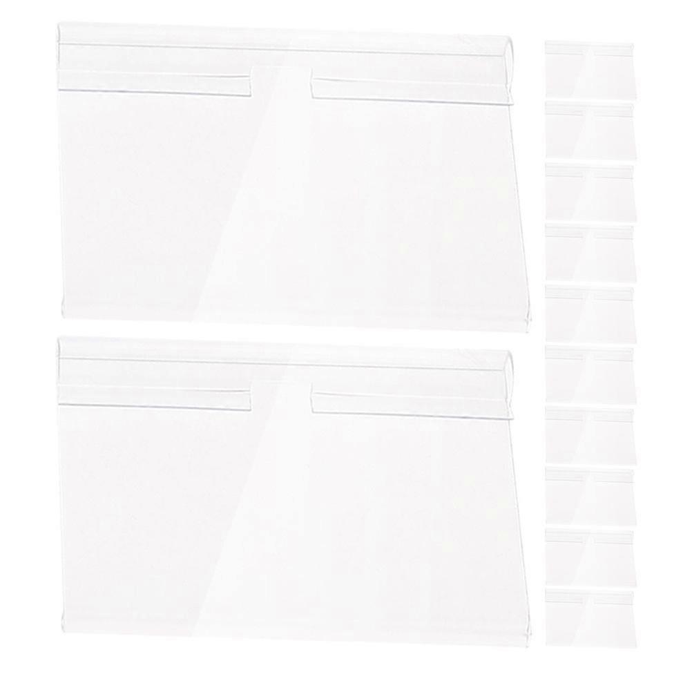 120Pcs Sign Label Holders Shelf Retail Label Holders Merchandise Sign Display Holder Stand Shelf Retail Price Tags Display Labels Merchandise Stands
