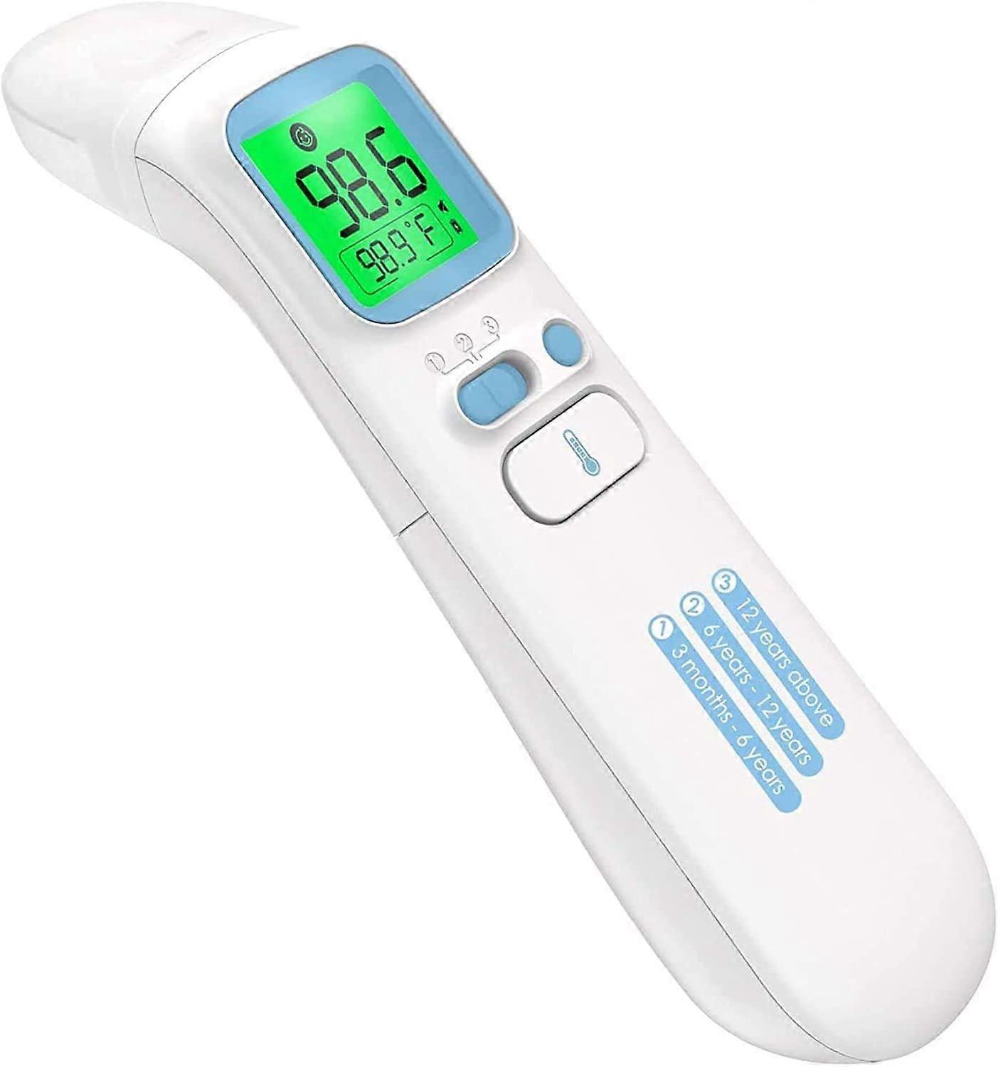 Touchless Thermometer for Adults,Forehead and Ear LCD Display