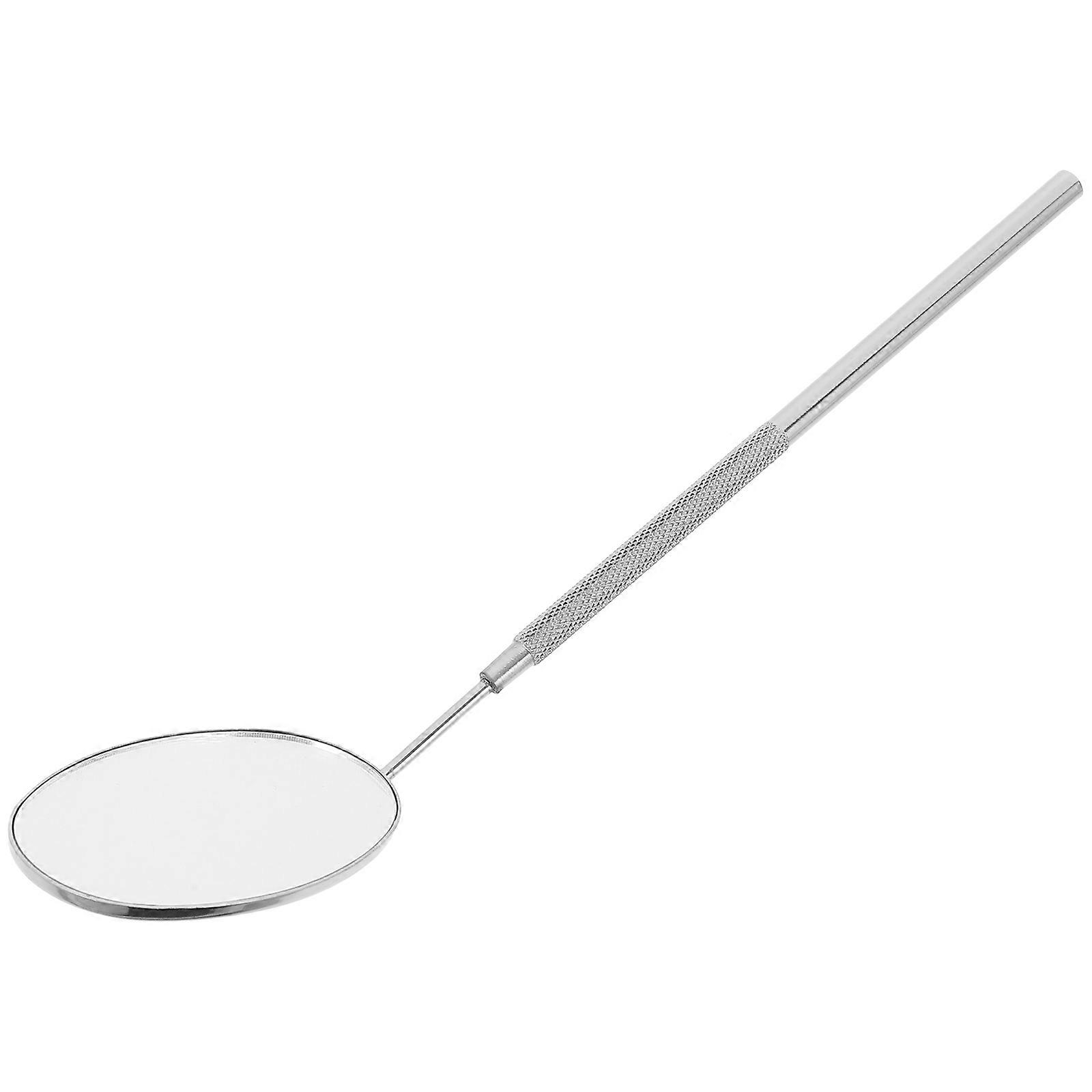 Pink Eyelash Extension Mirror for Makeup with Stainless Steel Handle Glass Clear Lens
