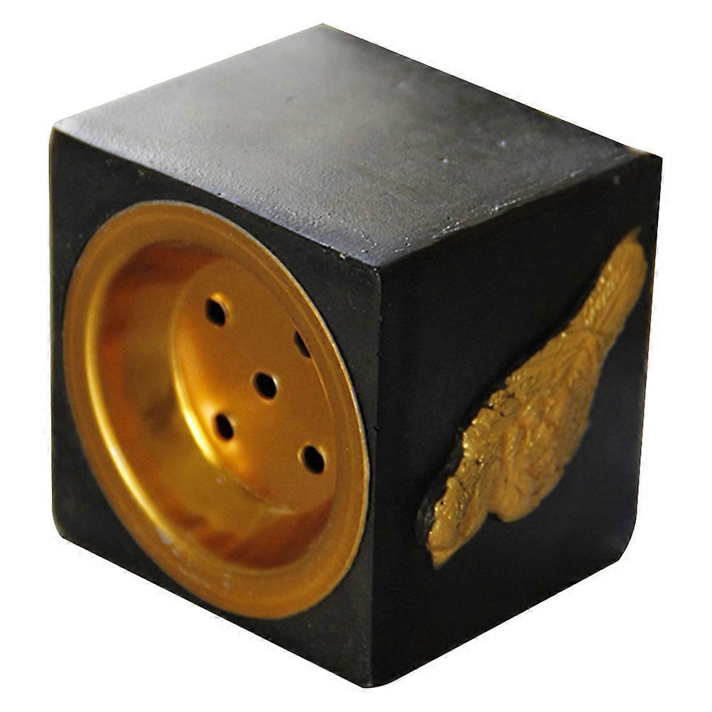 Black Resin Incense Burner for Home Use with Creative Design 1Pc