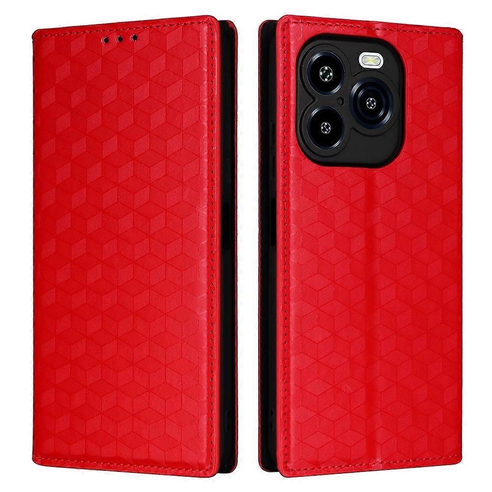 متوافق مع Oukitel C65 / C65 Pro Case Wallet Rhombus غطاء هاتف جلدي مطبوع