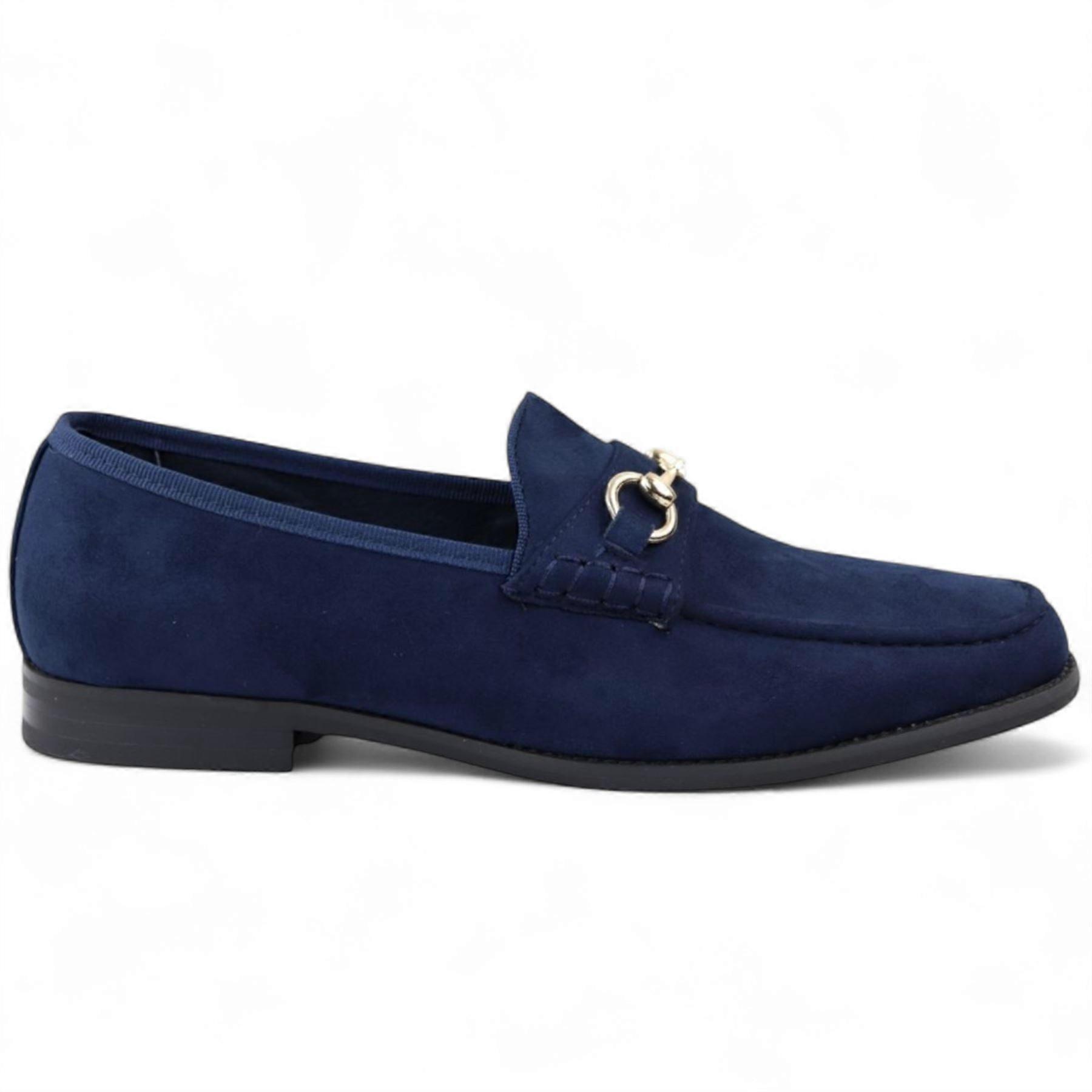 Herren Wildleder Mokassin Leder gefütterte Loafer Slip-On Anzugschuhe