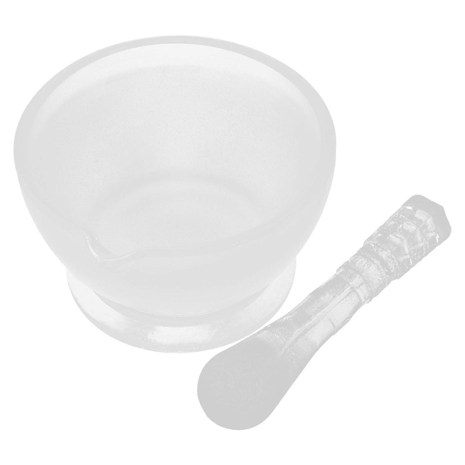 Pigment Grinding Bowl with Glass Pestle for Artists – Manual Color Powder Grinder Kit for Painting Effects, Ergonomic Handle for Art Students and