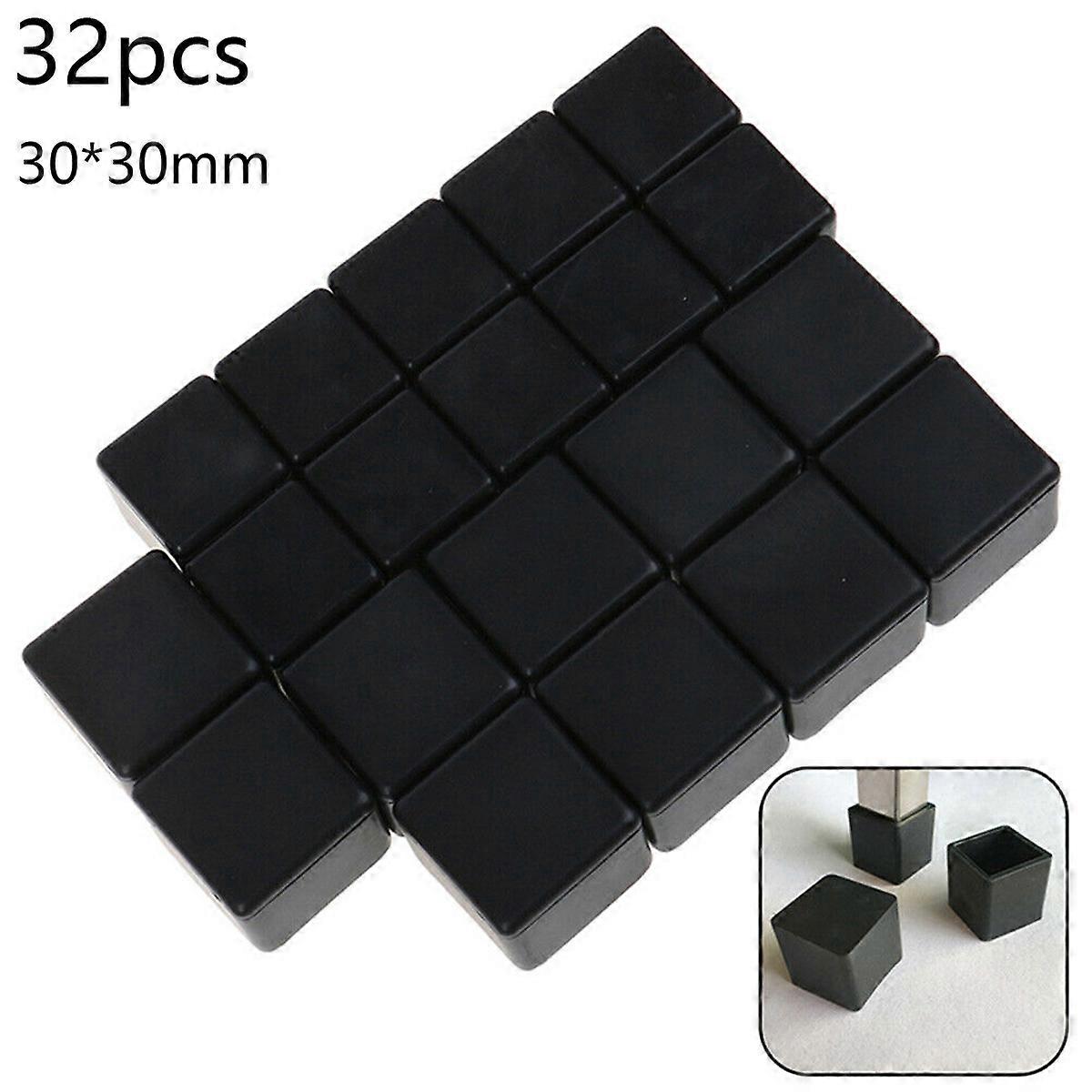 32 件硅胶椅桌布椅腿椅腿家具腿垫地板保护器 20*20mm/25*25mm/30*30mm/35*35mm/40*40mm