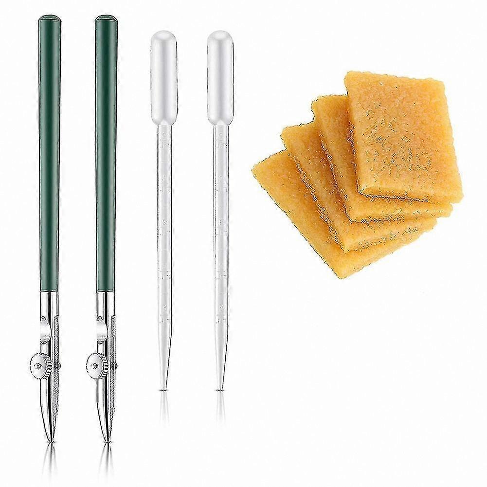 Masking Fluid Pen Set with Eraser for Glue Residue, Ink Pens for Fluid Line Drawing and Art Ruling