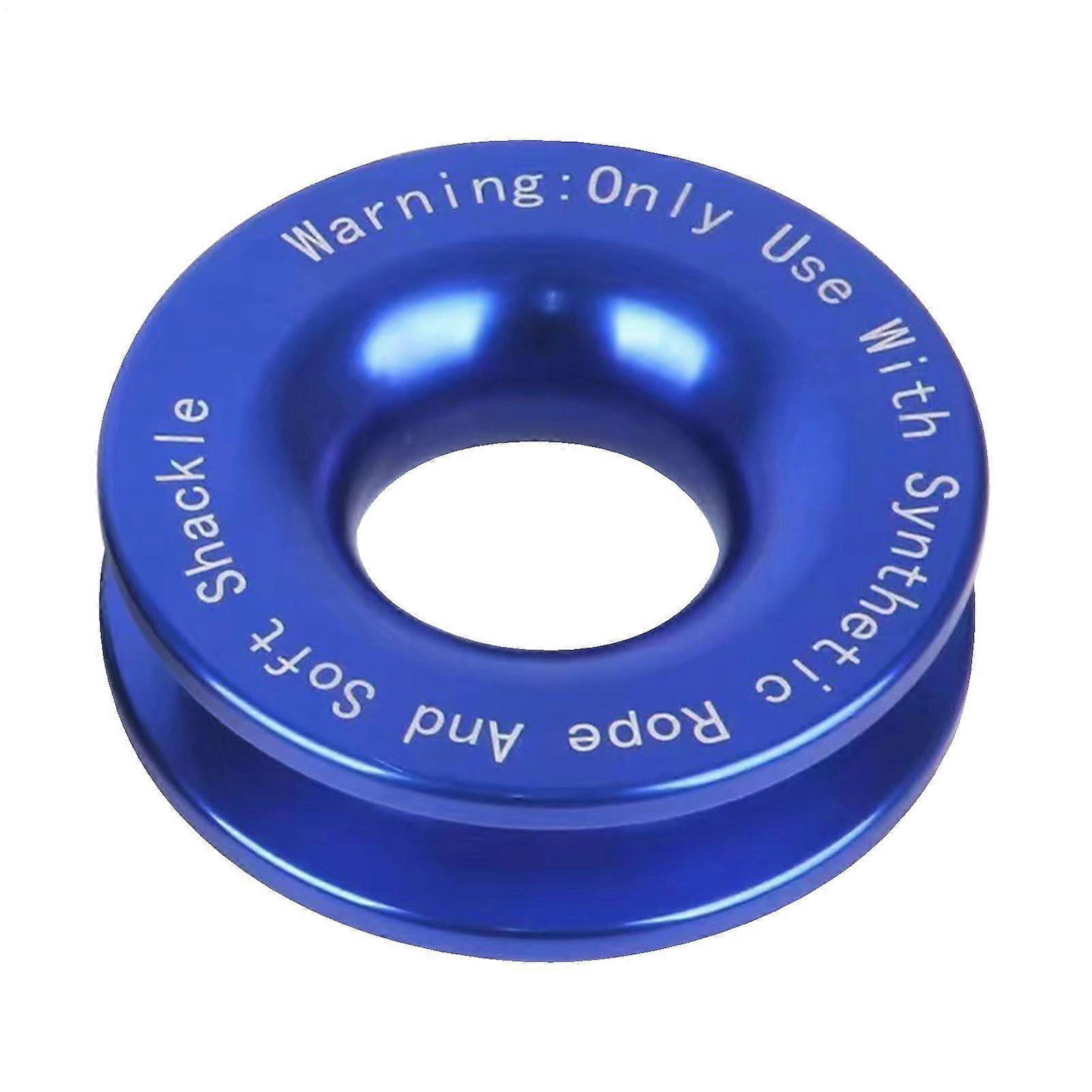 Winch – Trailer hitch gear, ring, compact power wheel with reinforced edge, blue