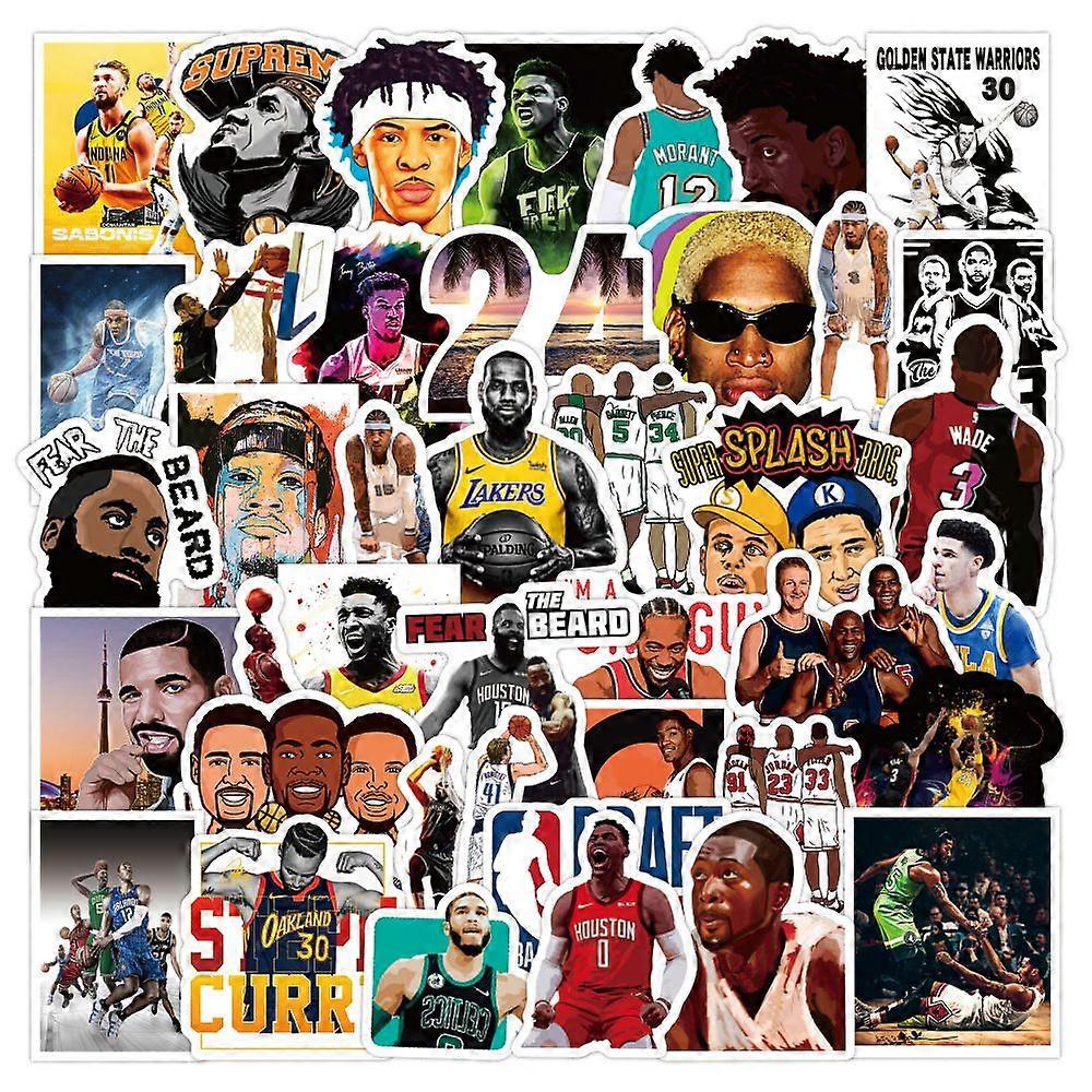 Mixed ball star graffiti stickers waterproof notebook skateboard die-cut stickers