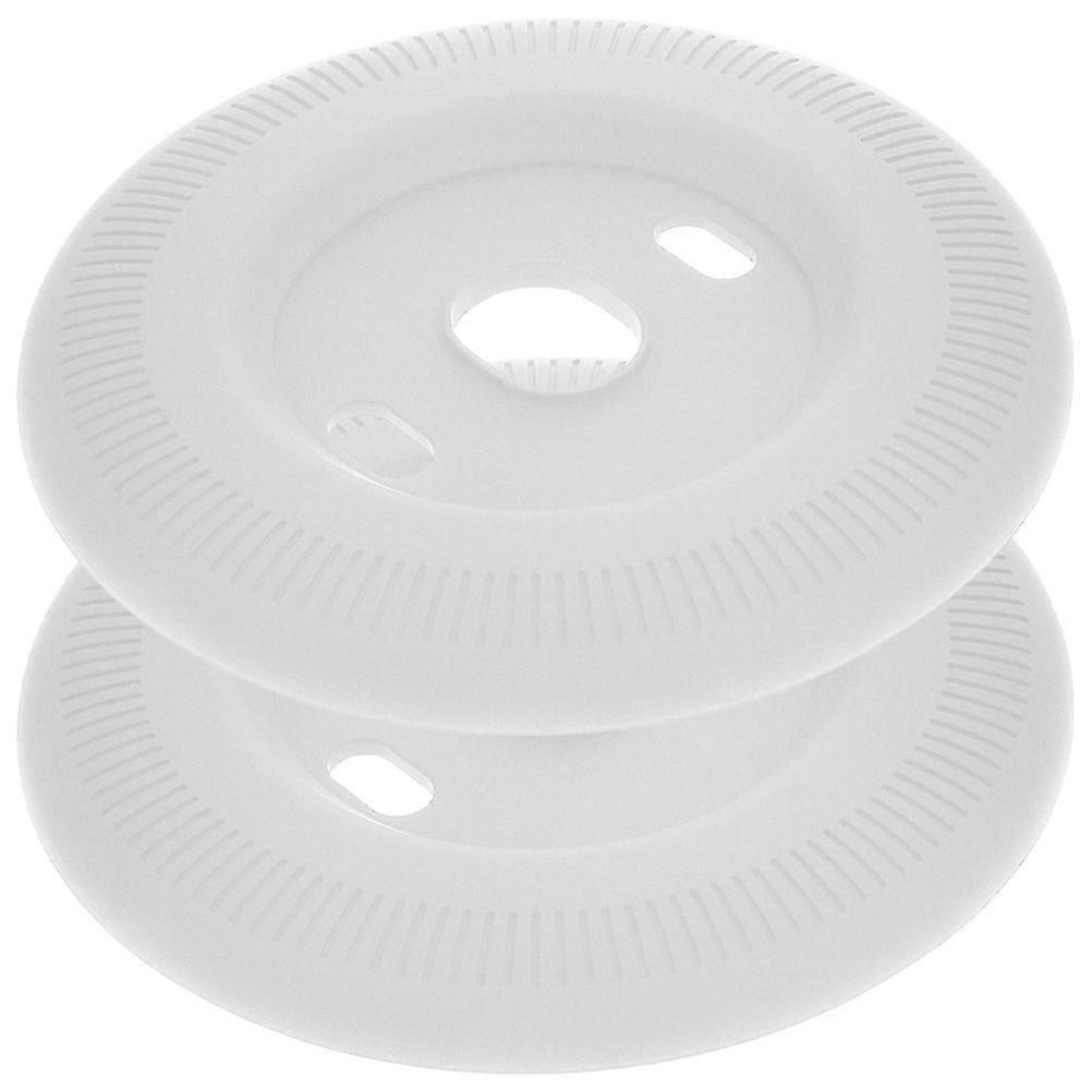 Thermostat Wall Plates For Nest Users White Silicone Square Shape Home Decor 2Pcs