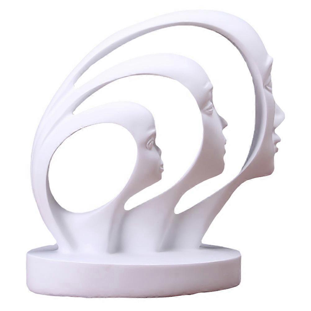 Decor Statue Home Decoration Interior Decoration 22X11X22CM White Resin Fashion Style 1Pack