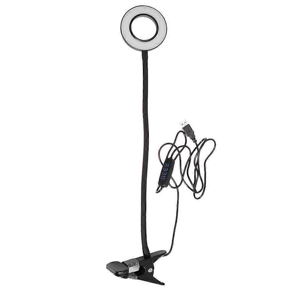 USB Rechargeable Clip On Makeup Light with Adjustable Brightness, Flexible LED Desk Lamp for Reading, Night Use in Bedrooms, Nurseries, Study Areas