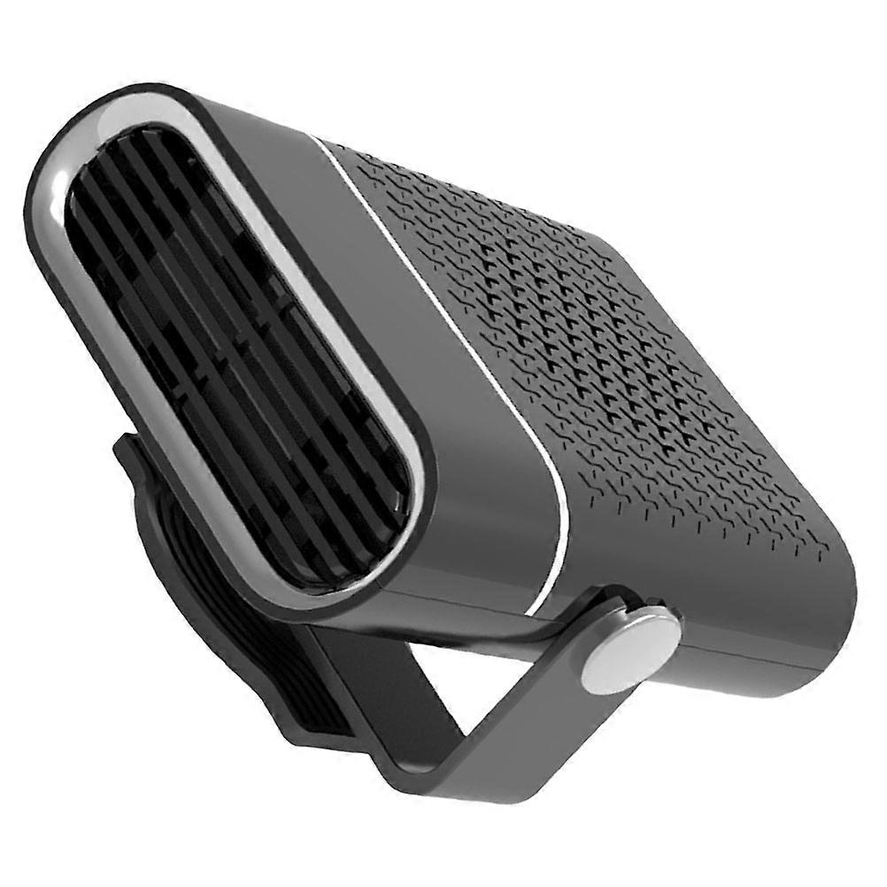 Automotive Glass Heater Portable Heating Fan For Car Owners Cold Weather Conditions 1Pack Black ABS Versatile Function