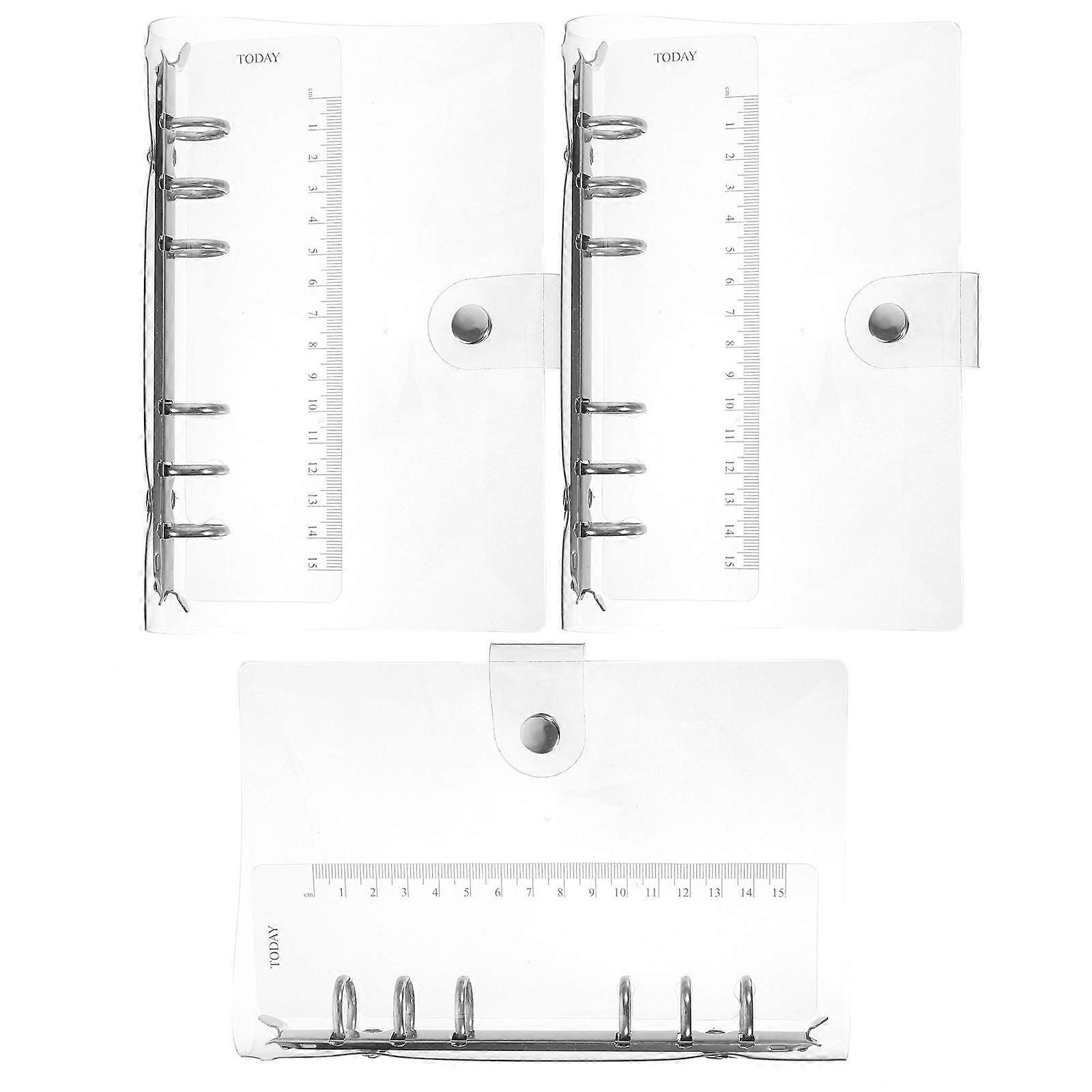 PVC Clear Binder Cover for Protection Use Lightweight and Easy to Clean Transparent A6 Size