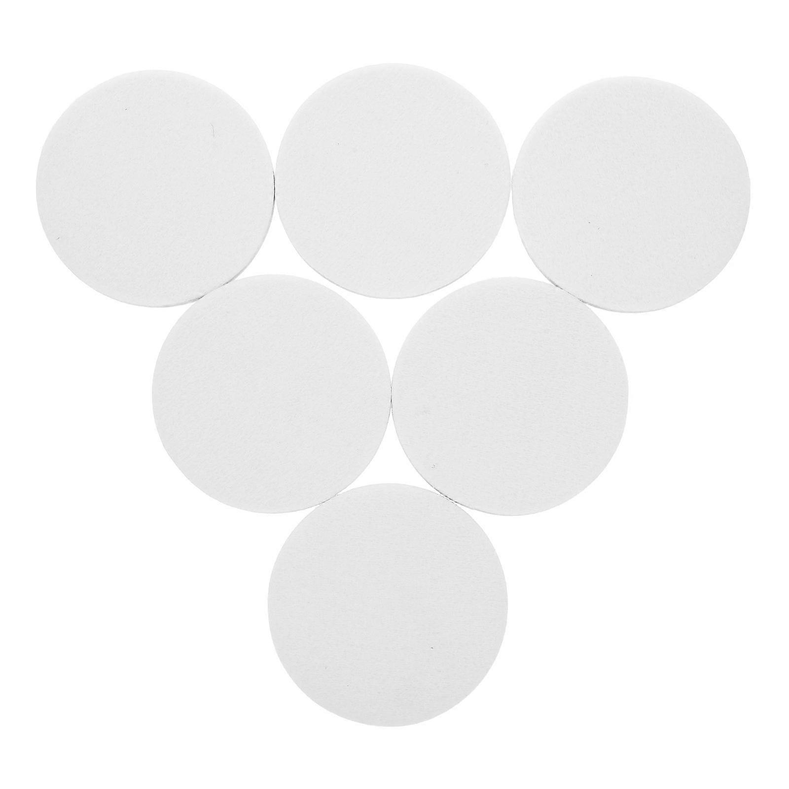Wool Polishing Pads For Glass And Metal Surface Restoration 6Pcs Reusable Hook And Loop Backing Buffing Discs Multi-Color